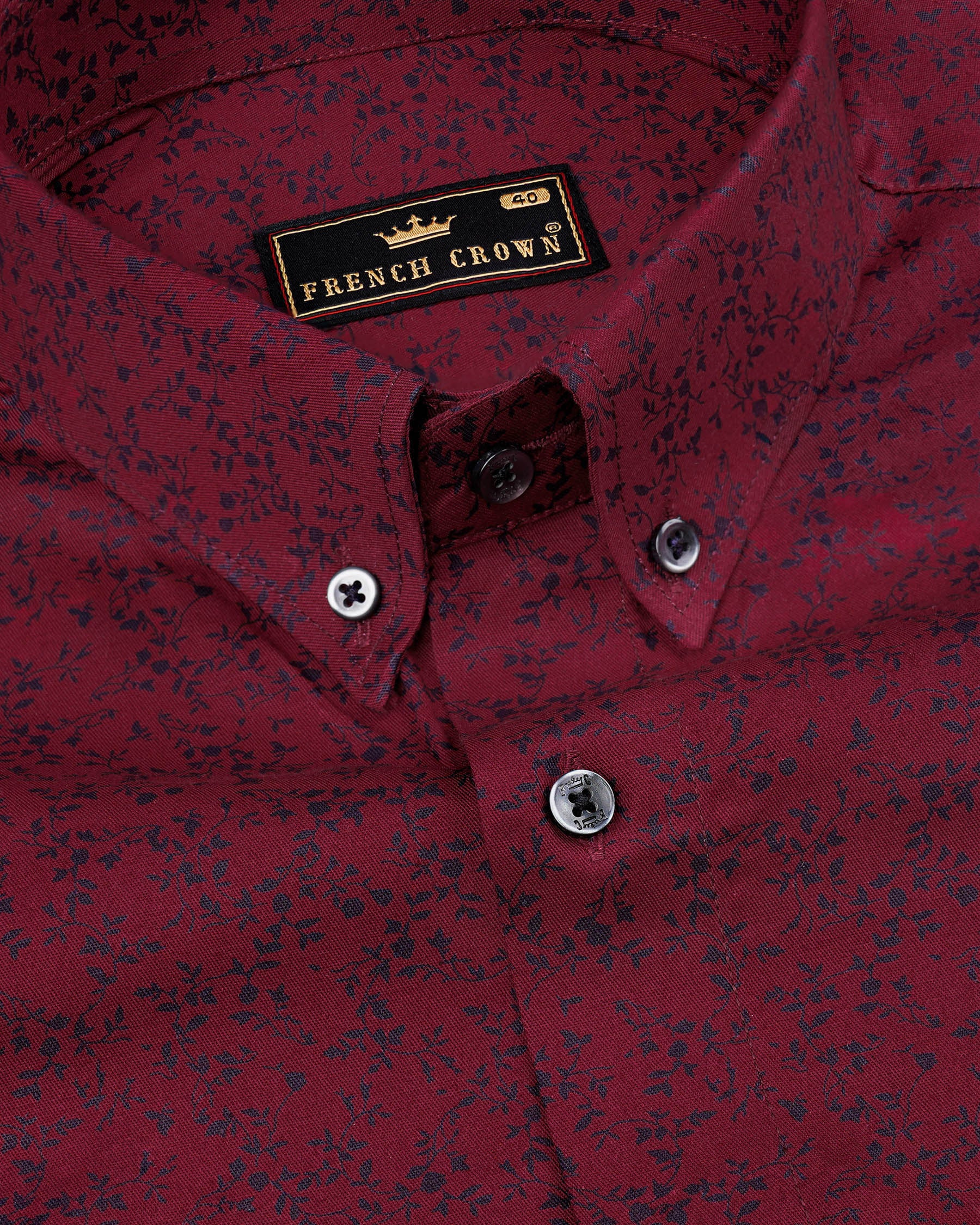 Lotus Maroon Ditzy Twill Textured Premium Cotton Shirt 7666-BD-BLK-38, 7666-BD-BLK-H-38, 7666-BD-BLK-39,7666-BD-BLK-H-39, 7666-BD-BLK-40, 7666-BD-BLK-H-40, 7666-BD-BLK-42, 7666-BD-BLK-H-42, 7666-BD-BLK-44, 7666-BD-BLK-H-44, 7666-BD-BLK-46, 7666-BD-BLK-H-46, 7666-BD-BLK-48, 7666-BD-BLK-H-48, 7666-BD-BLK-50, 7666-BD-BLK-H-50, 7666-BD-BLK-52, 7666-BD-BLK-H-52