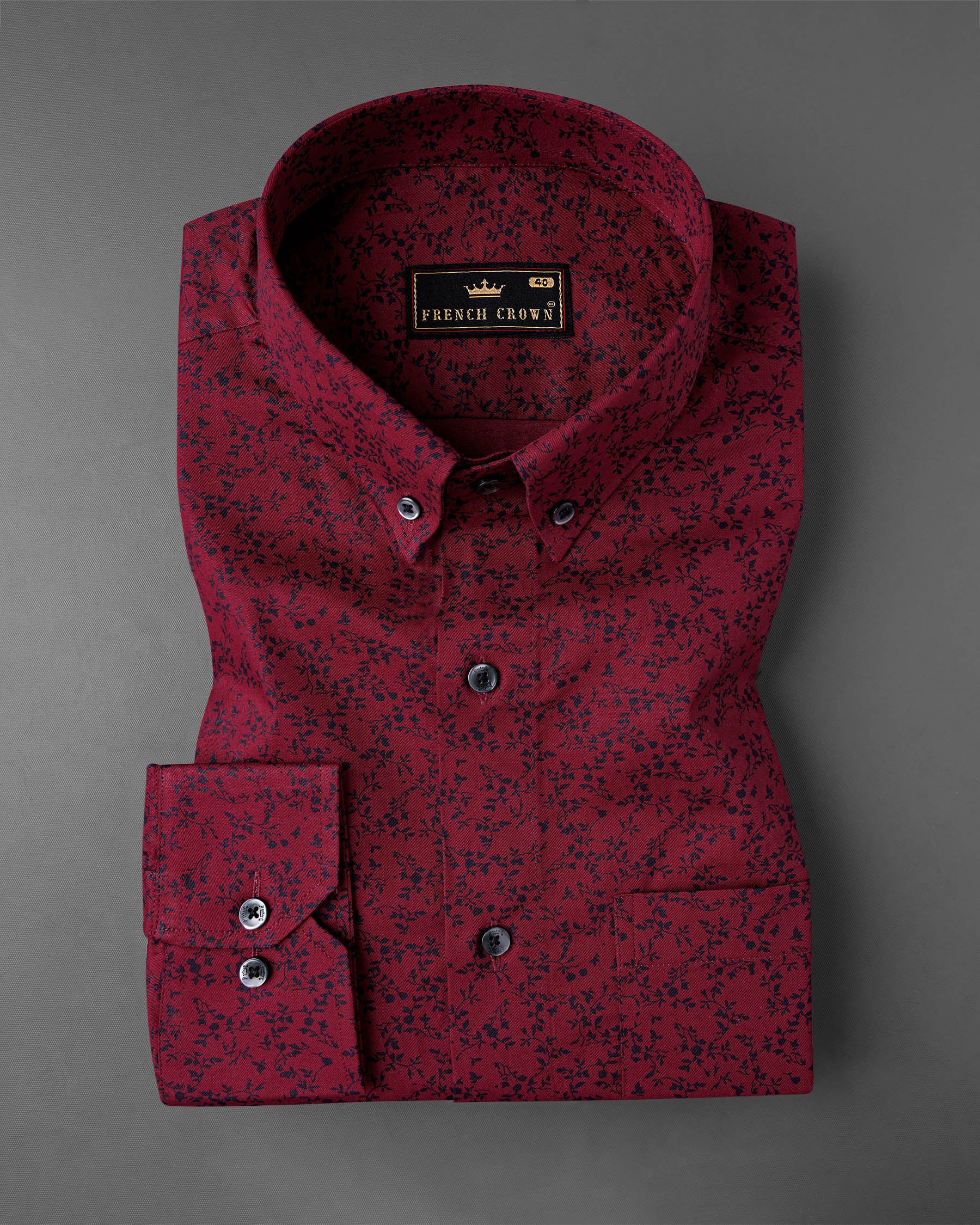 Lotus Maroon Ditzy Twill Textured Premium Cotton Shirt 7666-BD-BLK-38, 7666-BD-BLK-H-38, 7666-BD-BLK-39,7666-BD-BLK-H-39, 7666-BD-BLK-40, 7666-BD-BLK-H-40, 7666-BD-BLK-42, 7666-BD-BLK-H-42, 7666-BD-BLK-44, 7666-BD-BLK-H-44, 7666-BD-BLK-46, 7666-BD-BLK-H-46, 7666-BD-BLK-48, 7666-BD-BLK-H-48, 7666-BD-BLK-50, 7666-BD-BLK-H-50, 7666-BD-BLK-52, 7666-BD-BLK-H-52