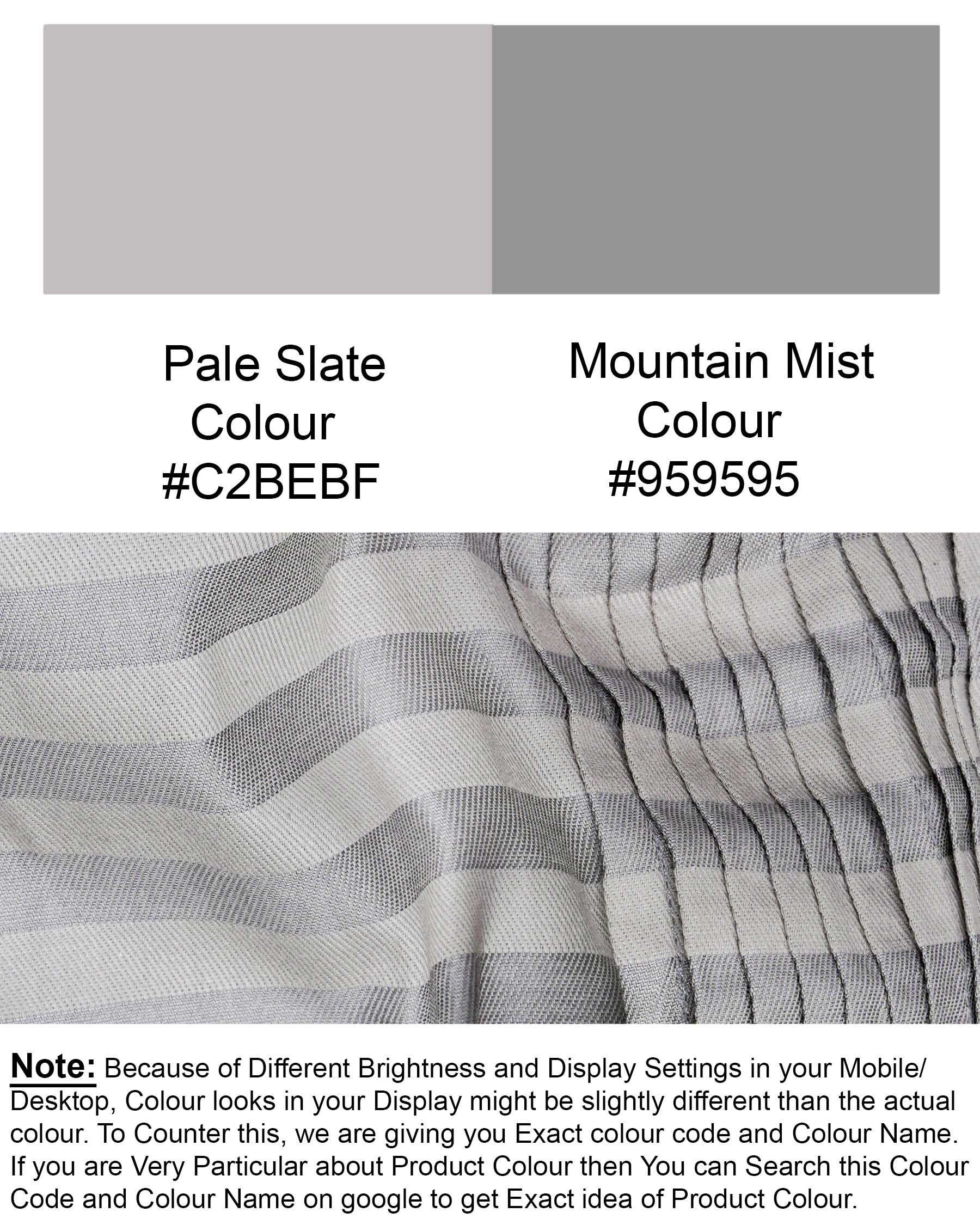 Pale Slate Gray and Mountain Mist Gray Snake Pleated Striped Dobby Shirt 7675-TXD-38, 7675-TXD-H-38, 7675-TXD-39,7675-TXD-H-39, 7675-TXD-40, 7675-TXD-H-40, 7675-TXD-42, 7675-TXD-H-42, 7675-TXD-44, 7675-TXD-H-44, 7675-TXD-46, 7675-TXD-H-46, 7675-TXD-48, 7675-TXD-H-48, 7675-TXD-50, 7675-TXD-H-50, 7675-TXD-52, 7675-TXD-H-52