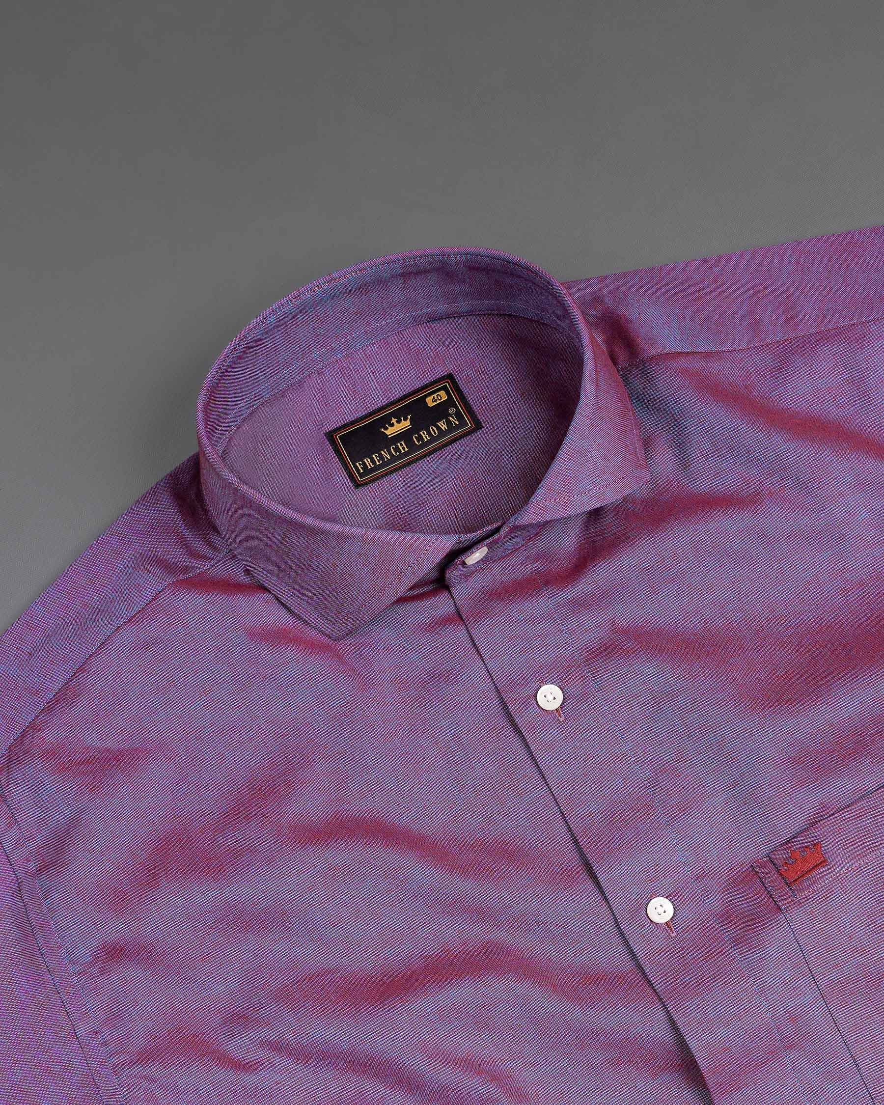 Antique Fuchsia Purple and Twilight Blue Two Tone Chambray Textured Premium Cotton Shirt 7677-CA-38, 7677-CA-H-38, 7677-CA-39,7677-CA-H-39, 7677-CA-40, 7677-CA-H-40, 7677-CA-42, 7677-CA-H-42, 7677-CA-44, 7677-CA-H-44, 7677-CA-46, 7677-CA-H-46, 7677-CA-48, 7677-CA-H-48, 7677-CA-50, 7677-CA-H-50, 7677-CA-52, 7677-CA-H-52