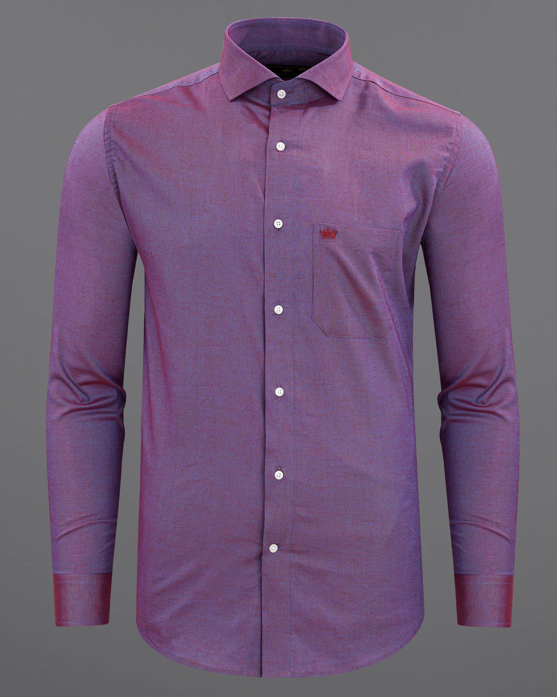 Antique Fuchsia Purple and Twilight Blue Two Tone Chambray Textured Premium Cotton Shirt 7677-CA-38, 7677-CA-H-38, 7677-CA-39,7677-CA-H-39, 7677-CA-40, 7677-CA-H-40, 7677-CA-42, 7677-CA-H-42, 7677-CA-44, 7677-CA-H-44, 7677-CA-46, 7677-CA-H-46, 7677-CA-48, 7677-CA-H-48, 7677-CA-50, 7677-CA-H-50, 7677-CA-52, 7677-CA-H-52