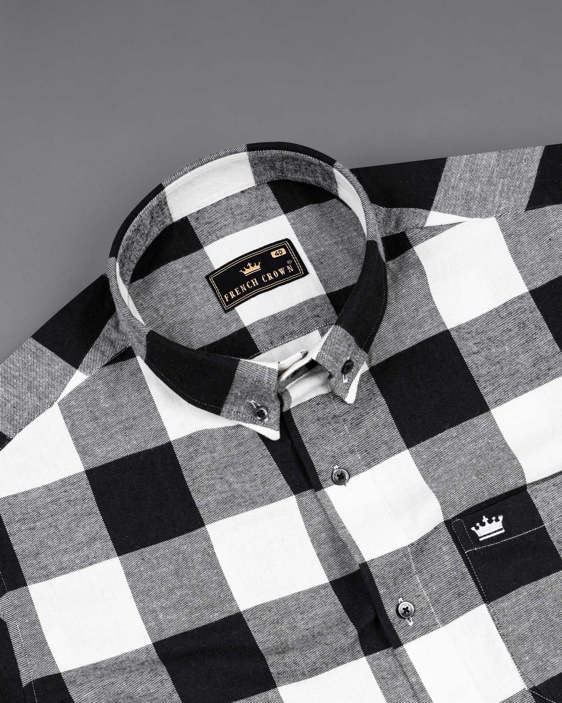 Jade Black and White Checkered Flannel Shirt 7692-BD-BLK-38, 7692-BD-BLK-H-38, 7692-BD-BLK-39,7692-BD-BLK-H-39, 7692-BD-BLK-40, 7692-BD-BLK-H-40, 7692-BD-BLK-42, 7692-BD-BLK-H-42, 7692-BD-BLK-44, 7692-BD-BLK-H-44, 7692-BD-BLK-46, 7692-BD-BLK-H-46, 7692-BD-BLK-48, 7692-BD-BLK-H-48, 7692-BD-BLK-50, 7692-BD-BLK-H-50, 7692-BD-BLK-52, 7692-BD-BLK-H-52