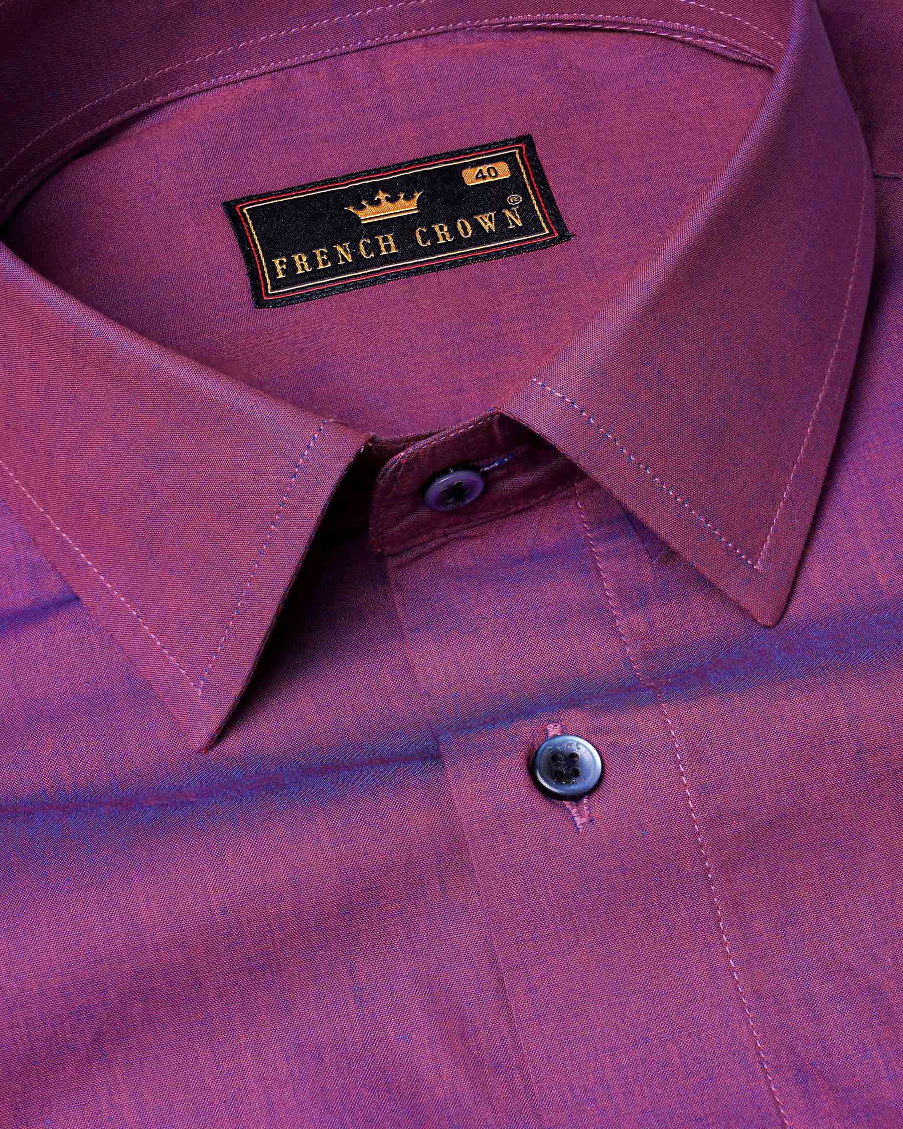 Byzantium Purple Chambray Textured Two-Tone Premium Cotton Shirt 7697-BLE-38, 7697-BLE-H-38, 7697-BLE-39,7697-BLE-H-39, 7697-BLE-40, 7697-BLE-H-40, 7697-BLE-42, 7697-BLE-H-42, 7697-BLE-44, 7697-BLE-H-44, 7697-BLE-46, 7697-BLE-H-46, 7697-BLE-48, 7697-BLE-H-48, 7697-BLE-50, 7697-BLE-H-50, 7697-BLE-52, 7697-BLE-H-52