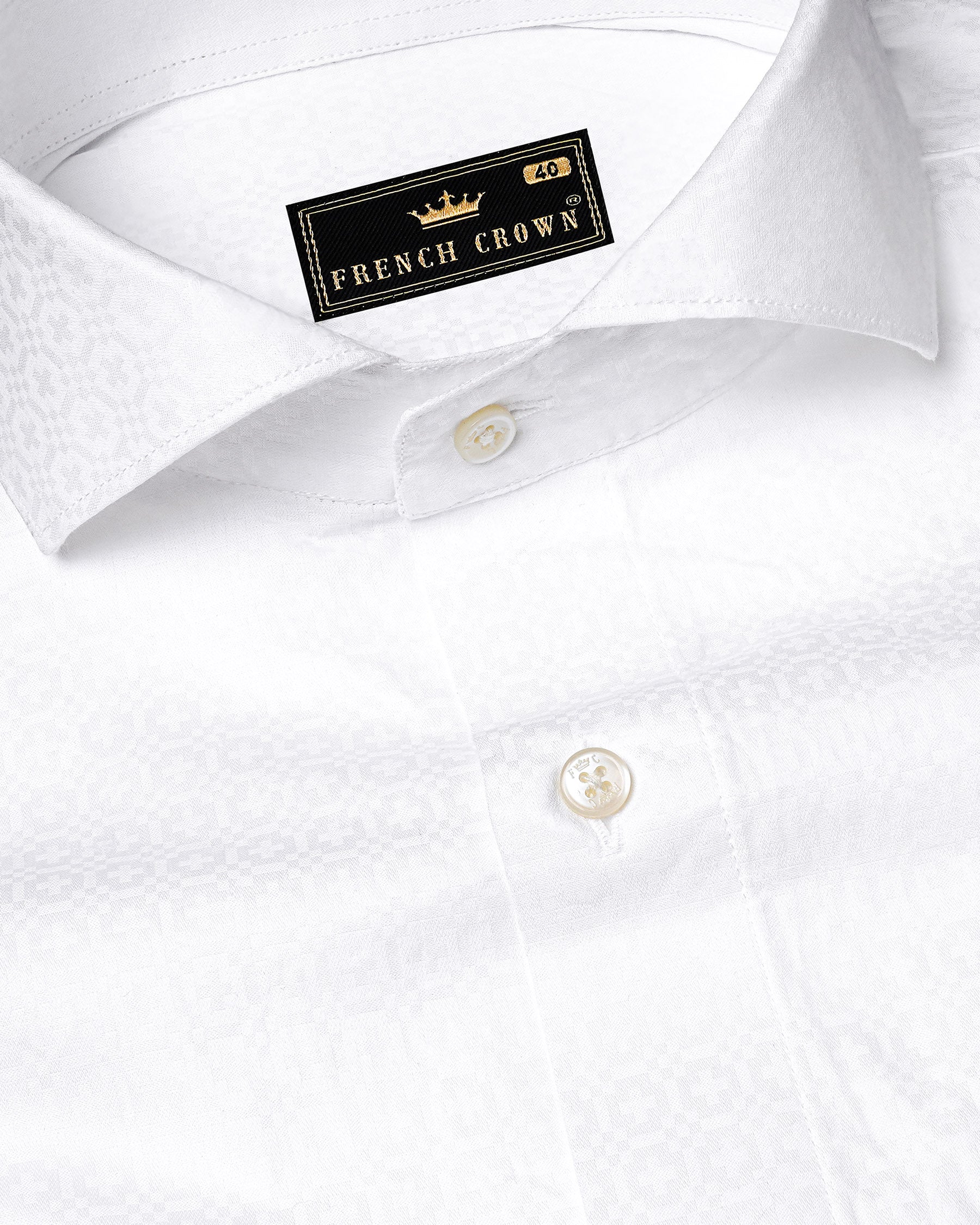 Bright White Dobby Textured Premium Giza Cotton Shirt 7700-CA-38, 7700-CA-H-38, 7700-CA-39,7700-CA-H-39, 7700-CA-40, 7700-CA-H-40, 7700-CA-42, 7700-CA-H-42, 7700-CA-44, 7700-CA-H-44, 7700-CA-46, 7700-CA-H-46, 7700-CA-48, 7700-CA-H-48, 7700-CA-50, 7700-CA-H-50, 7700-CA-52, 7700-CA-H-52