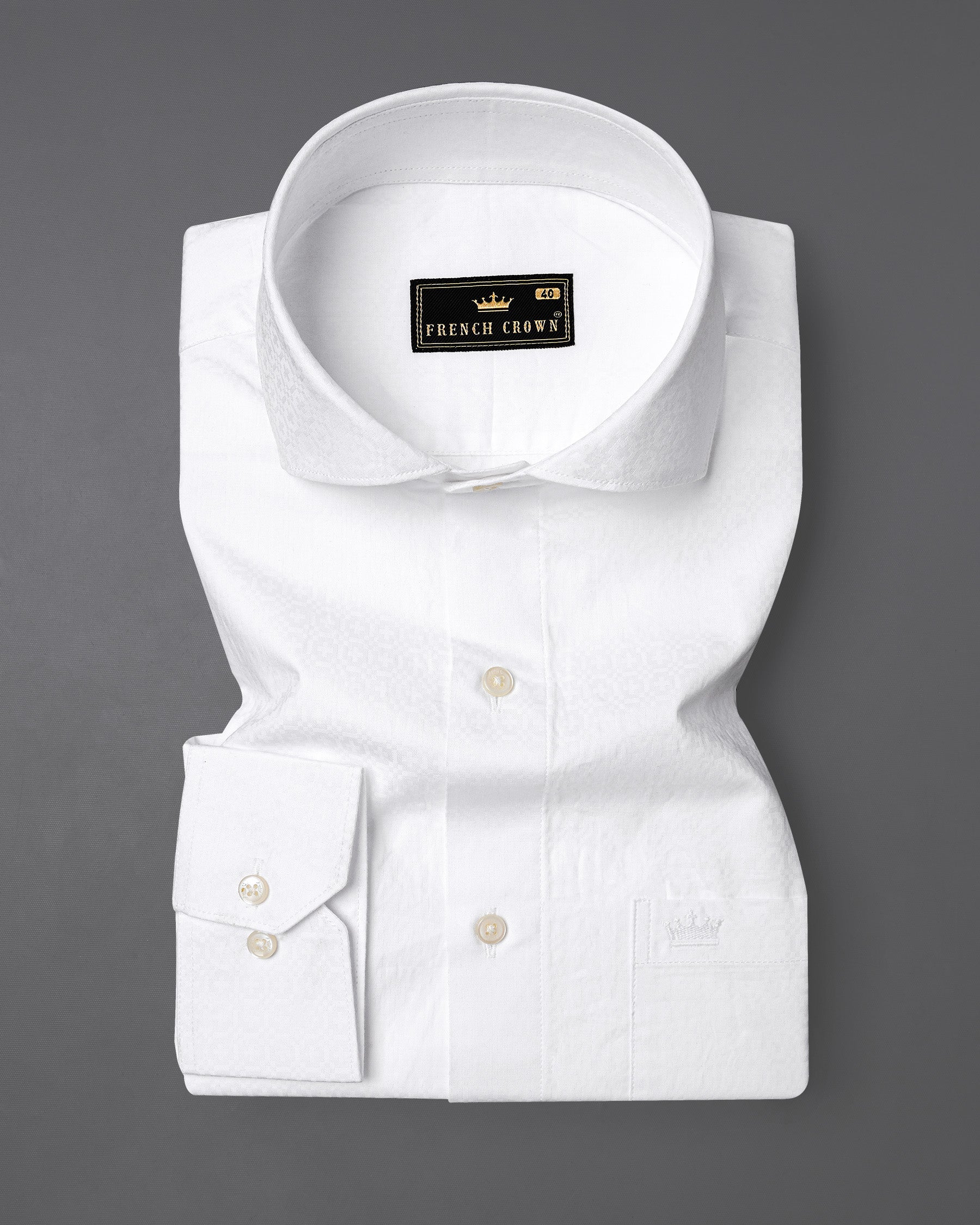 Bright White Dobby Textured Premium Giza Cotton Shirt 7700-CA-38, 7700-CA-H-38, 7700-CA-39,7700-CA-H-39, 7700-CA-40, 7700-CA-H-40, 7700-CA-42, 7700-CA-H-42, 7700-CA-44, 7700-CA-H-44, 7700-CA-46, 7700-CA-H-46, 7700-CA-48, 7700-CA-H-48, 7700-CA-50, 7700-CA-H-50, 7700-CA-52, 7700-CA-H-52