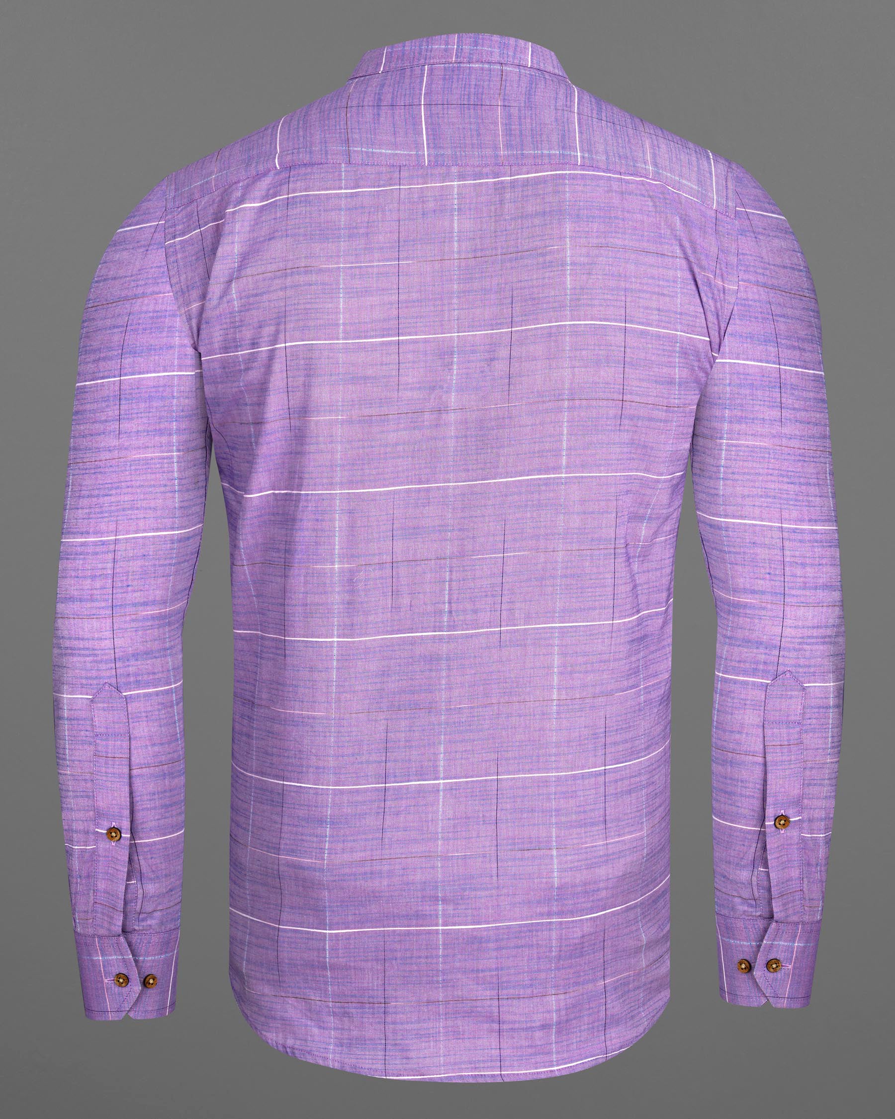 Lavender Purple Plaid Dobby Textured Premium Giza Cotton Kurta Shirt 7719-KS-38, 7719-KS-H-38, 7719-KS-39,7719-KS-H-39, 7719-KS-40, 7719-KS-H-40, 7719-KS-42, 7719-KS-H-42, 7719-KS-44, 7719-KS-H-44, 7719-KS-46, 7719-KS-H-46, 7719-KS-48, 7719-KS-H-48, 7719-KS-50, 7719-KS-H-50, 7719-KS-52, 7719-KS-H-52