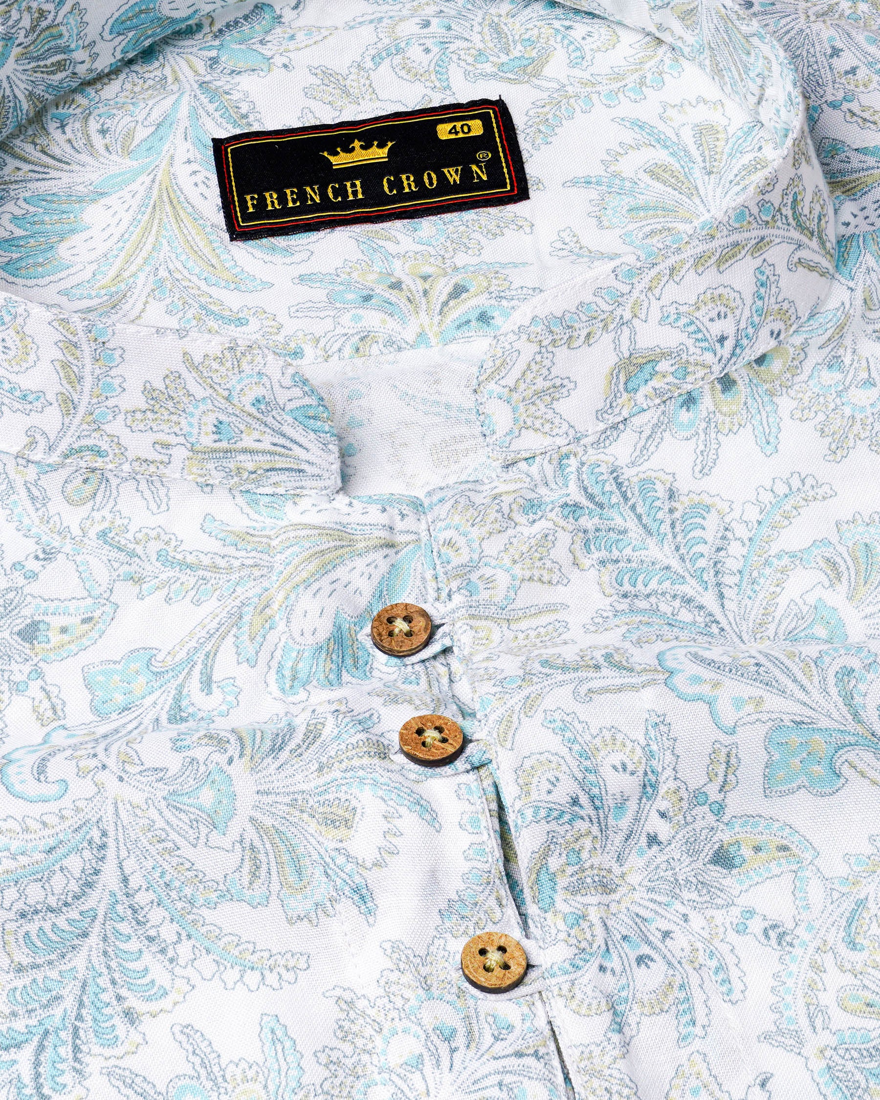 Bright White Block Printed Flora Premium Tencel Kurta Shirt 7724-KS-38, 7724-KS-H-38, 7724-KS-39,7724-KS-H-39, 7724-KS-40, 7724-KS-H-40, 7724-KS-42, 7724-KS-H-42, 7724-KS-44, 7724-KS-H-44, 7724-KS-46, 7724-KS-H-46, 7724-KS-48, 7724-KS-H-48, 7724-KS-50, 7724-KS-H-50, 7724-KS-52, 7724-KS-H-52