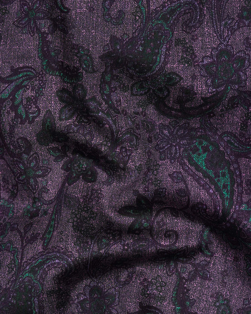 Matterhorn Dark Violet and Paisley Printed Super Soft Premium Cotton Shirt 7742-M-38, 7742-M-H-38, 7742-M-39,7742-M-H-39, 7742-M-40, 7742-M-H-40, 7742-M-42, 7742-M-H-42, 7742-M-44, 7742-M-H-44, 7742-M-46, 7742-M-H-46, 7742-M-48, 7742-M-H-48, 7742-M-50, 7742-M-H-50, 7742-M-52, 7742-M-H-52