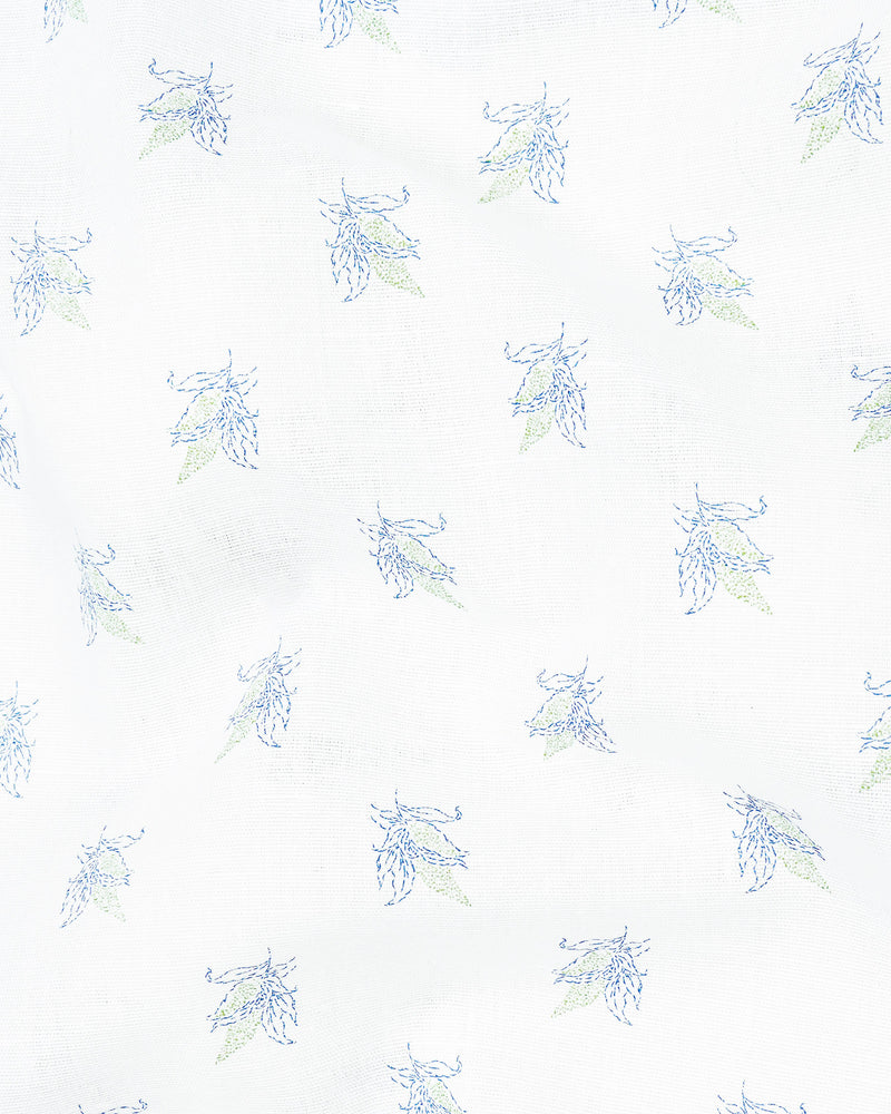 Bright White Floral Printed Luxurious Linen Shirt 7747-GR-38, 7747-GR-H-38, 7747-GR-39,7747-GR-H-39, 7747-GR-40, 7747-GR-H-40, 7747-GR-42, 7747-GR-H-42, 7747-GR-44, 7747-GR-H-44, 7747-GR-46, 7747-GR-H-46, 7747-GR-48, 7747-GR-H-48, 7747-GR-50, 7747-GR-H-50, 7747-GR-52, 7747-GR-H-52