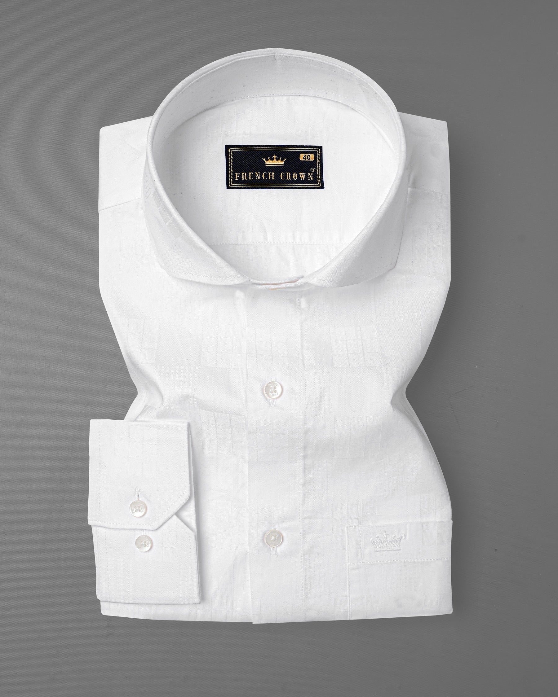 Bright White Jacquard Textured Premium Cotton Shirt 7751-CA-38, 7751-CA-H-38, 7751-CA-39,7751-CA-H-39, 7751-CA-40, 7751-CA-H-40, 7751-CA-42, 7751-CA-H-42, 7751-CA-44, 7751-CA-H-44, 7751-CA-46, 7751-CA-H-46, 7751-CA-48, 7751-CA-H-48, 7751-CA-50, 7751-CA-H-50, 7751-CA-52, 7751-CA-H-52