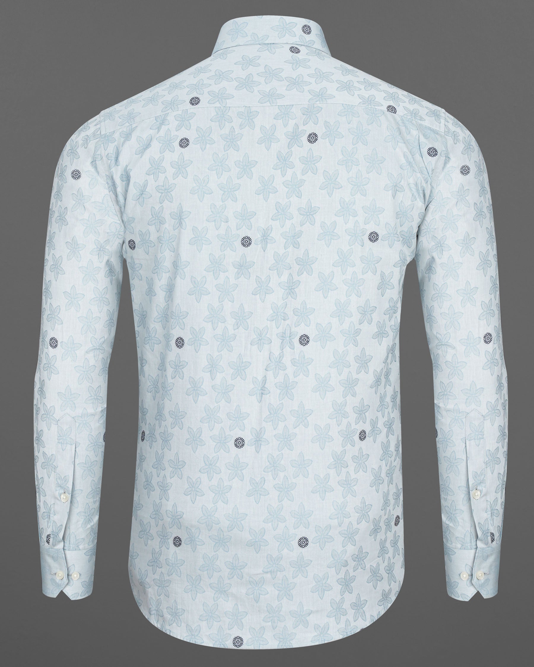 Mischka Blue Floral Jacquard Textured Premium Giza Cotton Shirt 7762-38, 7762-H-38, 7762-39,7762-H-39, 7762-40, 7762-H-40, 7762-42, 7762-H-42, 7762-44, 7762-H-44, 7762-46, 7762-H-46, 7762-48, 7762-H-48, 7762-50, 7762-H-50, 7762-52, 7762-H-52