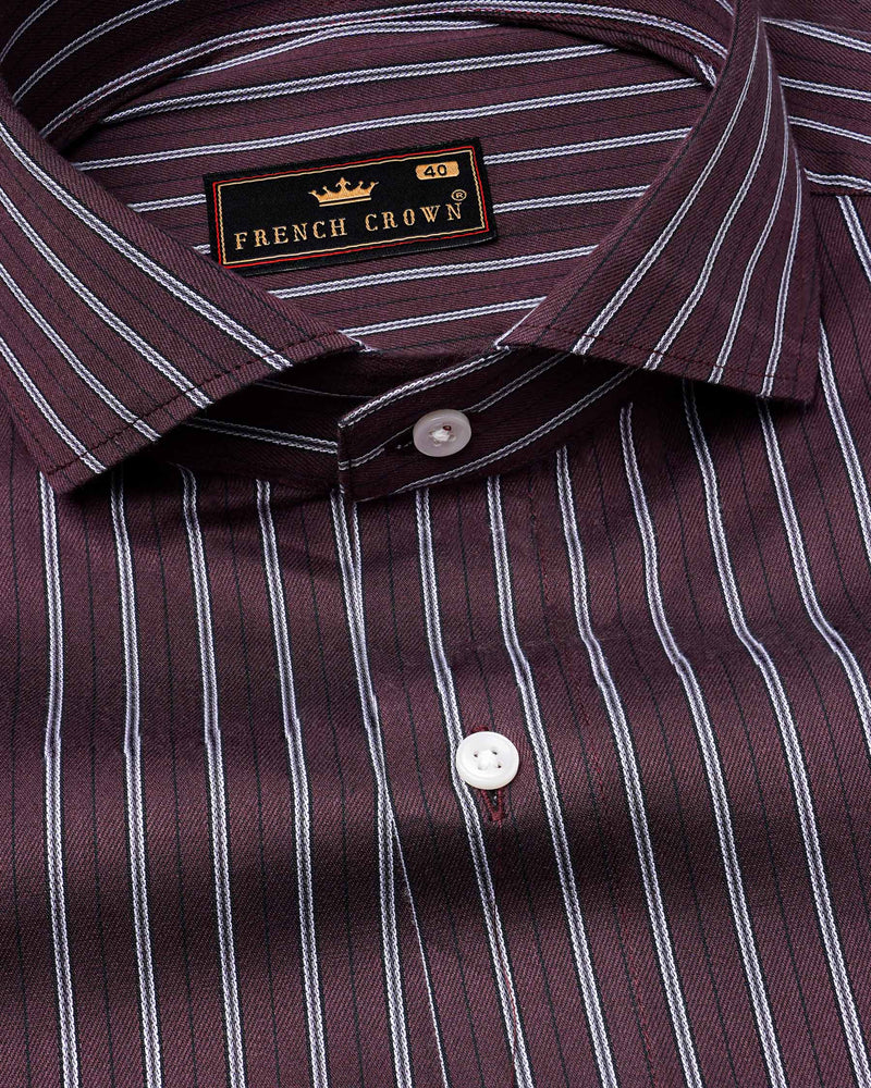 Dune Wine with Black Striped Dobby Textured Premium Giza Cotton Shirt 7768-CA-38, 7768-CA-H-38, 7768-CA-39,7768-CA-H-39, 7768-CA-40, 7768-CA-H-40, 7768-CA-42, 7768-CA-H-42, 7768-CA-44, 7768-CA-H-44, 7768-CA-46, 7768-CA-H-46, 7768-CA-48, 7768-CA-H-48, 7768-CA-50, 7768-CA-H-50, 7768-CA-52, 7768-CA-H-52