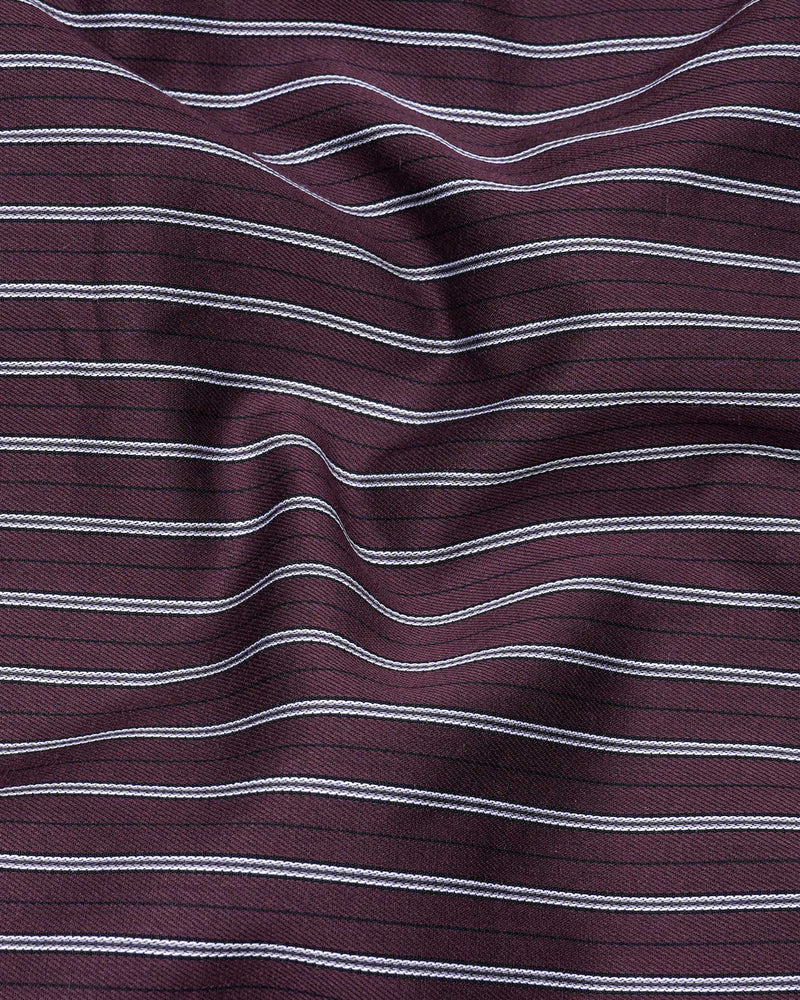 Dune Wine with Black Striped Dobby Textured Premium Giza Cotton Shirt 7768-CA-38, 7768-CA-H-38, 7768-CA-39,7768-CA-H-39, 7768-CA-40, 7768-CA-H-40, 7768-CA-42, 7768-CA-H-42, 7768-CA-44, 7768-CA-H-44, 7768-CA-46, 7768-CA-H-46, 7768-CA-48, 7768-CA-H-48, 7768-CA-50, 7768-CA-H-50, 7768-CA-52, 7768-CA-H-52