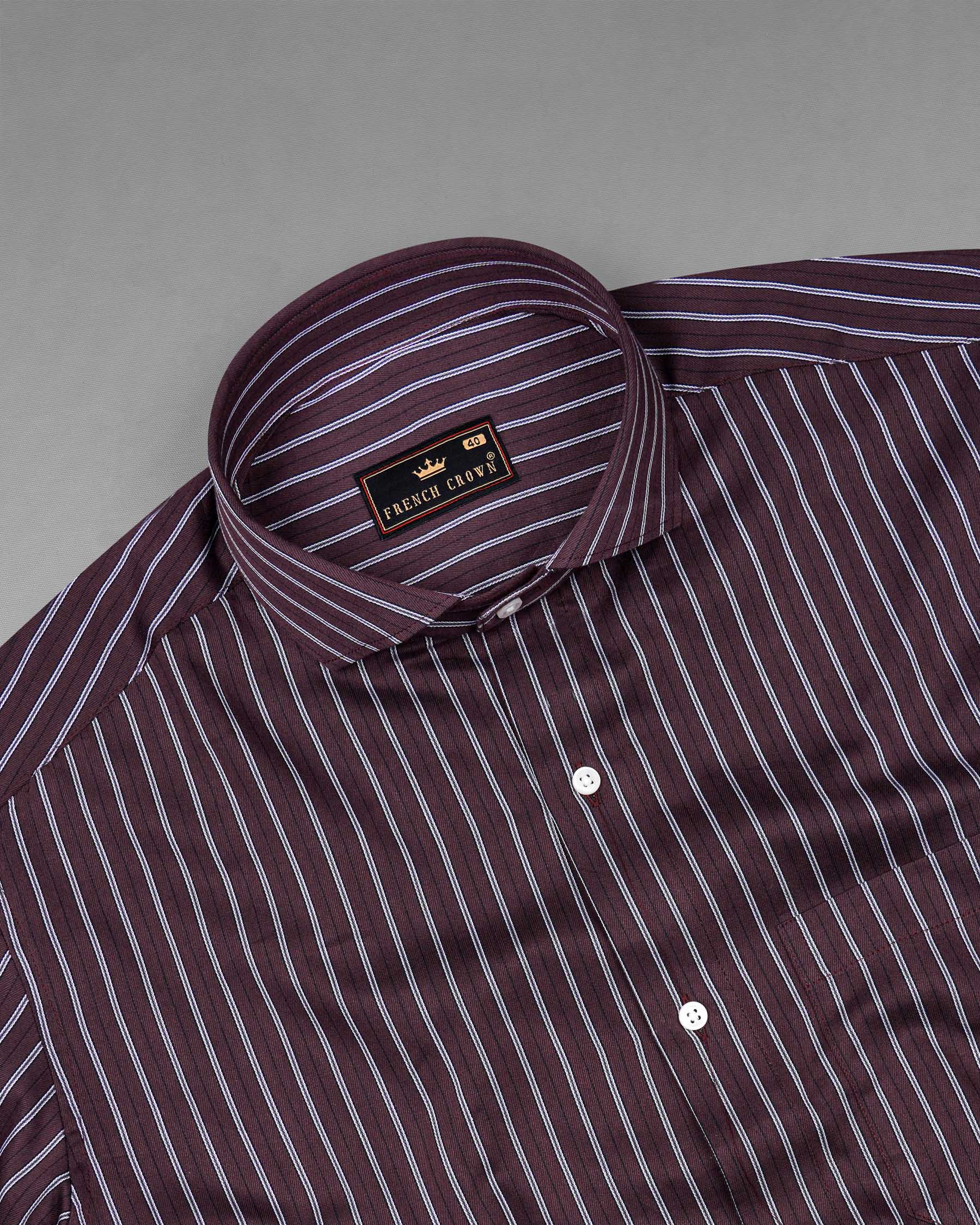 Dune Wine with Black Striped Dobby Textured Premium Giza Cotton Shirt 7768-CA-38, 7768-CA-H-38, 7768-CA-39,7768-CA-H-39, 7768-CA-40, 7768-CA-H-40, 7768-CA-42, 7768-CA-H-42, 7768-CA-44, 7768-CA-H-44, 7768-CA-46, 7768-CA-H-46, 7768-CA-48, 7768-CA-H-48, 7768-CA-50, 7768-CA-H-50, 7768-CA-52, 7768-CA-H-52