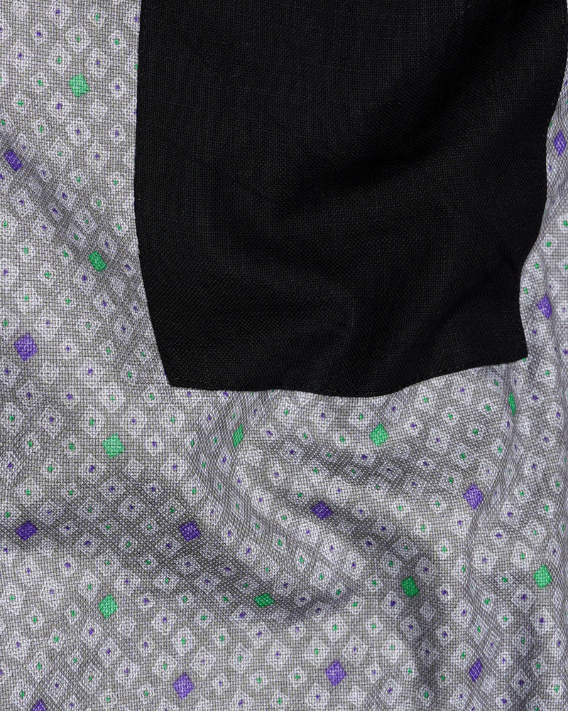 Nobel Gray and Jade Black Dobby Textured Premium Giza Cotton Designer Shirt 7772-P196-38, 7772-P196-H-38, 7772-P196-39,7772-P196-H-39, 7772-P196-40, 7772-P196-H-40, 7772-P196-42, 7772-P196-H-42, 7772-P196-44, 7772-P196-H-44, 7772-P196-46, 7772-P196-H-46, 7772-P196-48, 7772-P196-H-48, 7772-P196-50, 7772-P196-H-50, 7772-P196-52, 7772-P196-H-52