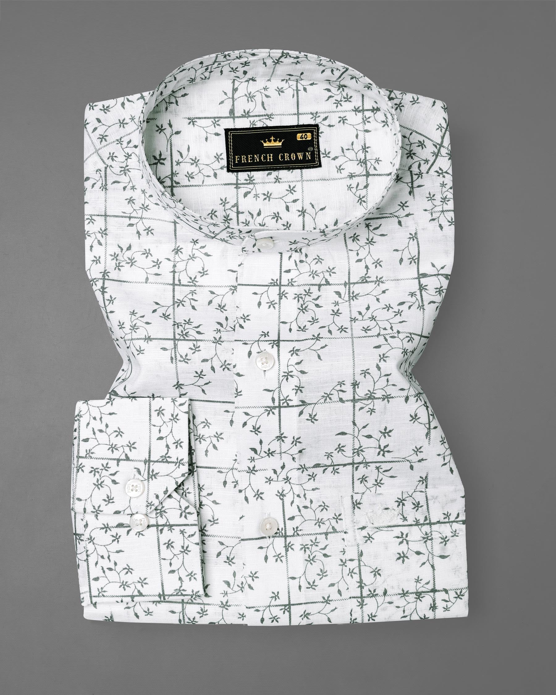 Bright White Windowpane Luxurious Linen Shirt 7776-M-38, 7776-M-H-38, 7776-M-39,7776-M-H-39, 7776-M-40, 7776-M-H-40, 7776-M-42, 7776-M-H-42, 7776-M-44, 7776-M-H-44, 7776-M-46, 7776-M-H-46, 7776-M-48, 7776-M-H-48, 7776-M-50, 7776-M-H-50, 7776-M-52, 7776-M-H-52