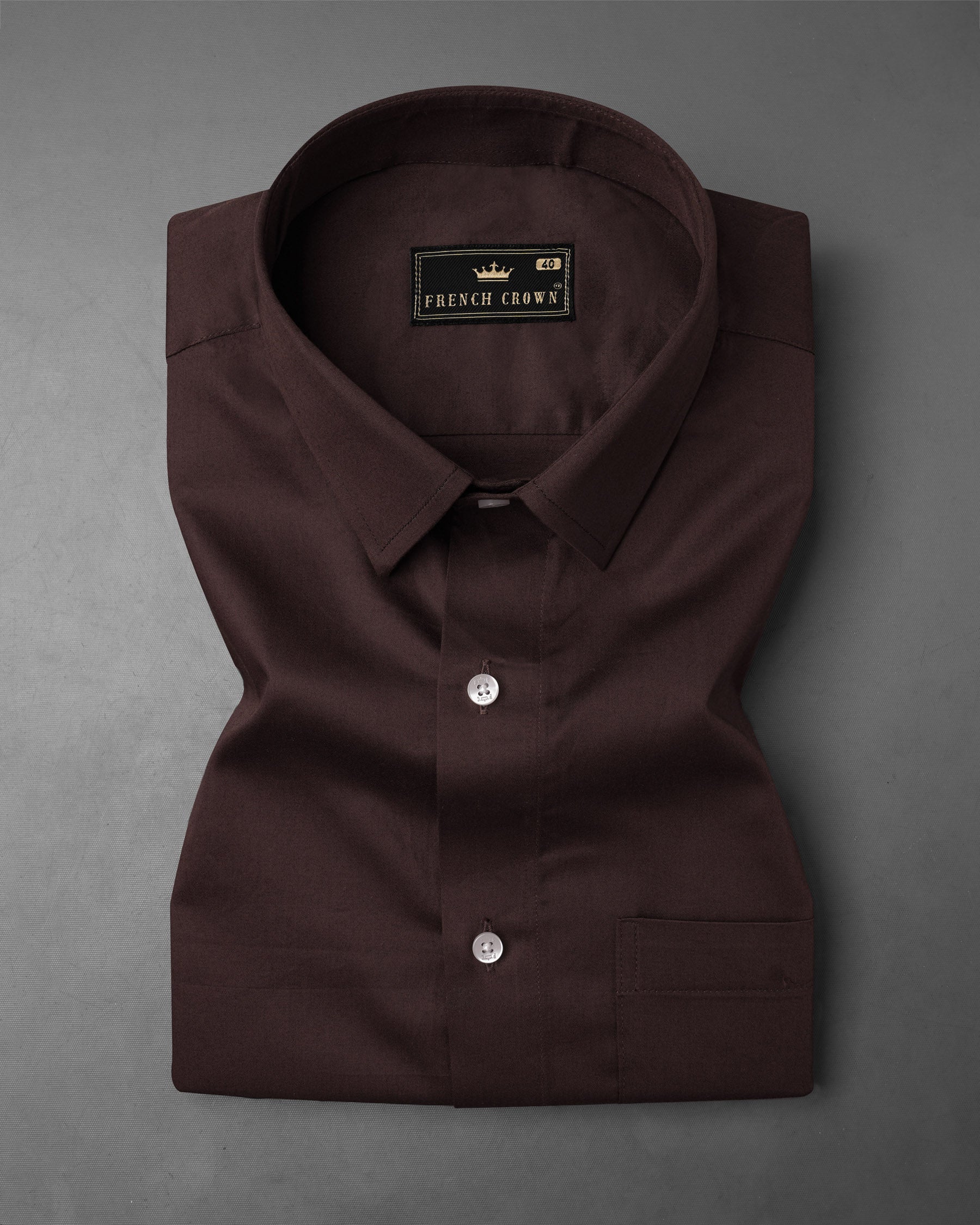 Eclipse Brown Super Soft Premium Cotton Shirt 7780-H-38, 7780-H-39, 7780-H-40, 7780-H-42, 7780-H-44, 7780-H-46, 7780-H-48, 7780-H-50, 7780-H-52