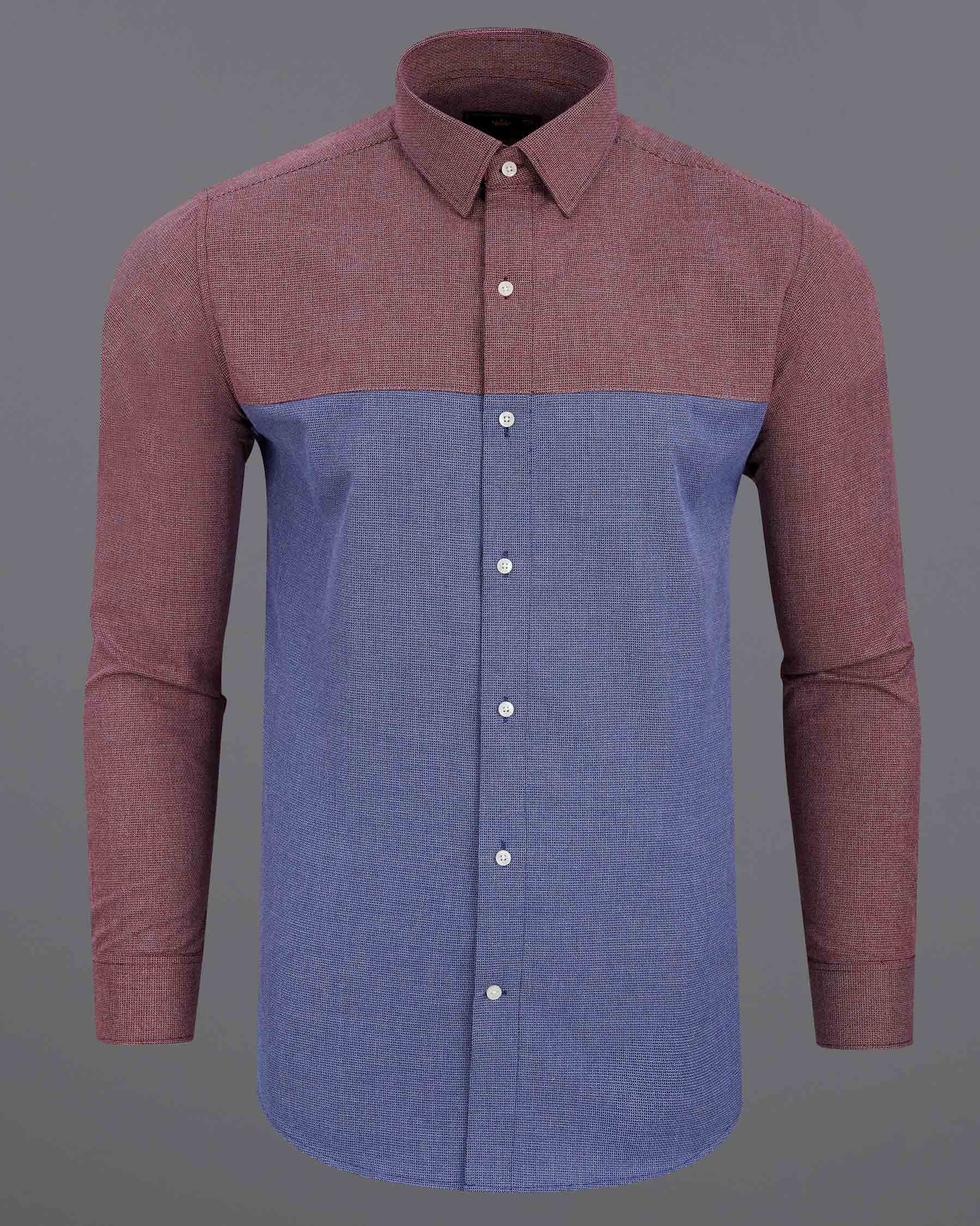 Marguerite Blue and Flamingo Brown Dobby Textured Premium Giza Cotton Designer Shirt 7795-P146-38, 7795-P146-H-38, 7795-P146-39,7795-P146-H-39, 7795-P146-40, 7795-P146-H-40, 7795-P146-42, 7795-P146-H-42, 7795-P146-44, 7795-P146-H-44, 7795-P146-46, 7795-P146-H-46, 7795-P146-48, 7795-P146-H-48, 7795-P146-50, 7795-P146-H-50, 7795-P146-52, 7795-P146-H-52