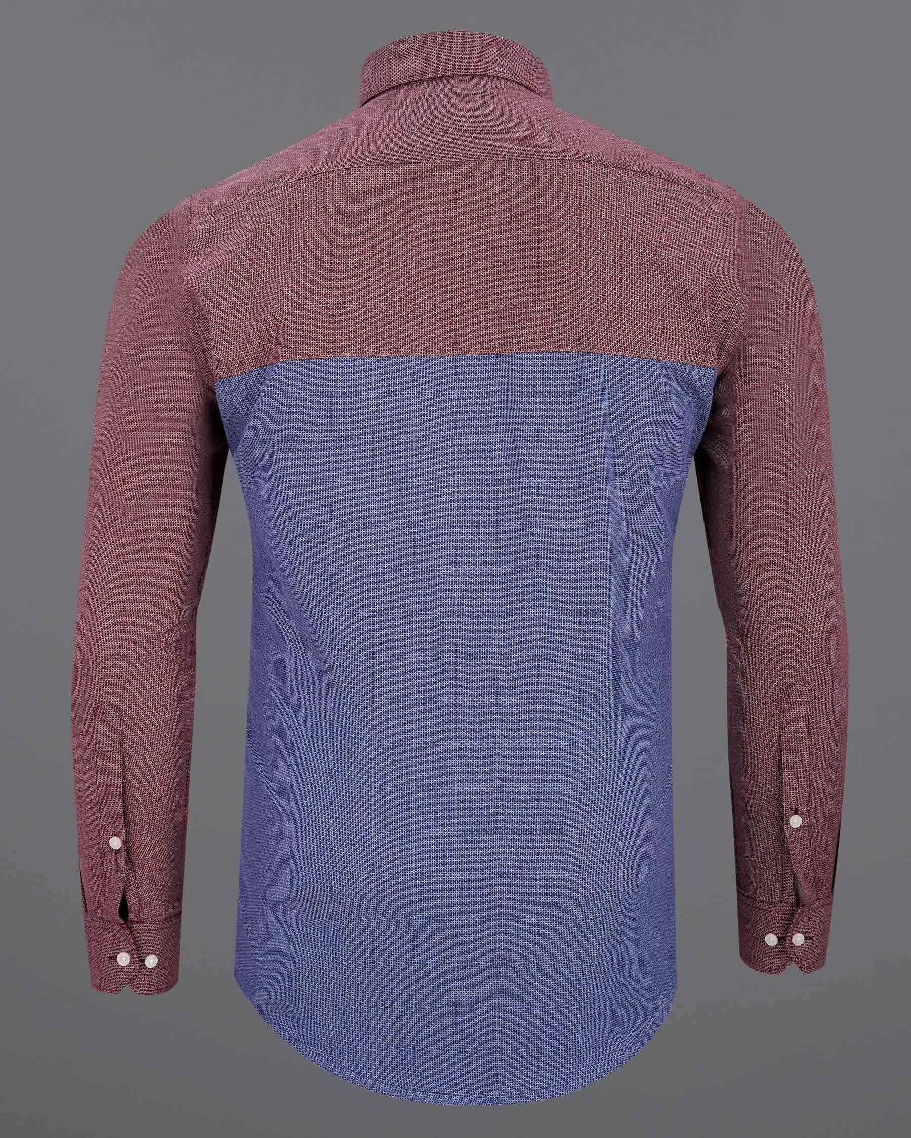 Marguerite Blue and Flamingo Brown Dobby Textured Premium Giza Cotton Designer Shirt 7795-P146-38, 7795-P146-H-38, 7795-P146-39,7795-P146-H-39, 7795-P146-40, 7795-P146-H-40, 7795-P146-42, 7795-P146-H-42, 7795-P146-44, 7795-P146-H-44, 7795-P146-46, 7795-P146-H-46, 7795-P146-48, 7795-P146-H-48, 7795-P146-50, 7795-P146-H-50, 7795-P146-52, 7795-P146-H-52