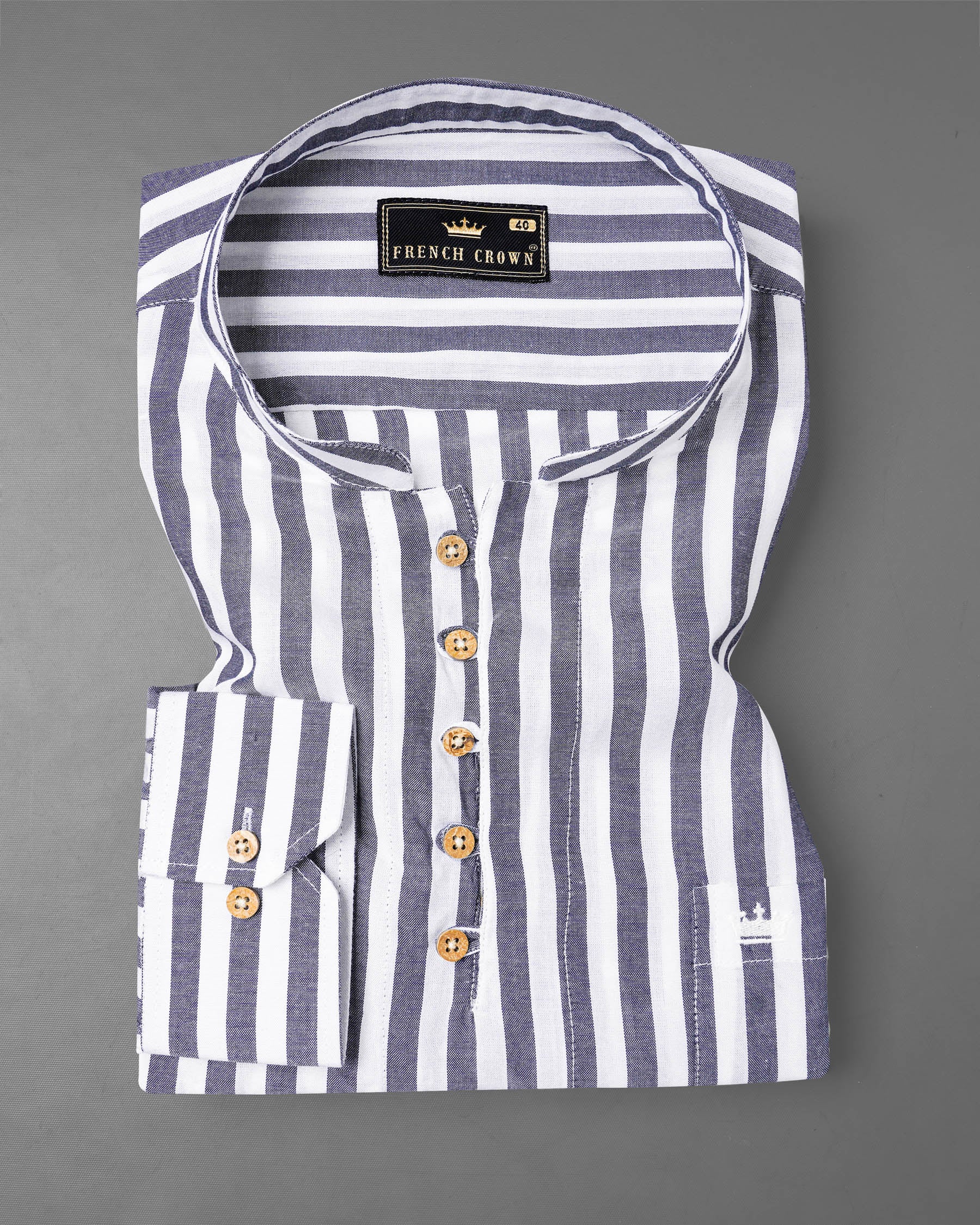 Bright White With Kimberly Gray Striped Premium Tencel Kurta Shirt 7798-KS-38, 7798-KS-H-38, 7798-KS-39,7798-KS-H-39, 7798-KS-40, 7798-KS-H-40, 7798-KS-42, 7798-KS-H-42, 7798-KS-44, 7798-KS-H-44, 7798-KS-46, 7798-KS-H-46, 7798-KS-48, 7798-KS-H-48, 7798-KS-50, 7798-KS-H-50, 7798-KS-52, 7798-KS-H-52
