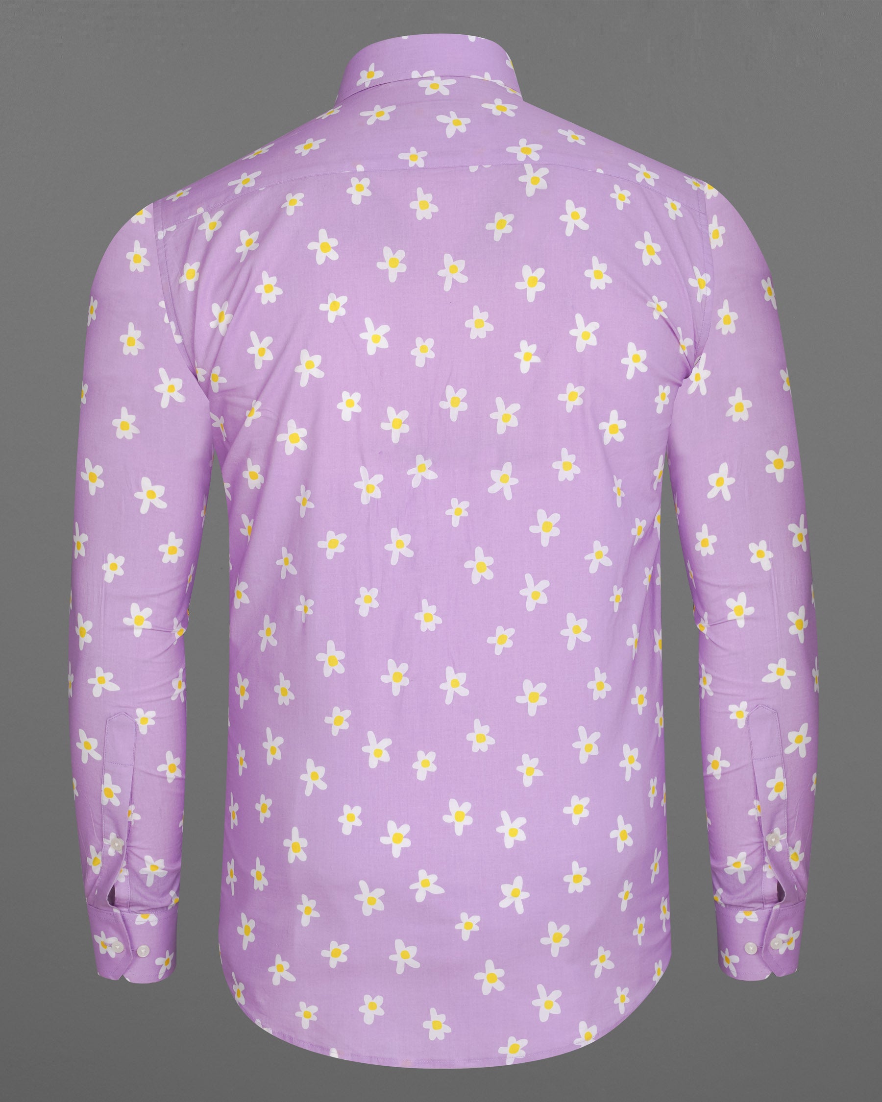 Lilac Lavender with Multi Colored Floral Printed Premium Cotton Shirt 7819-38, 7819-H-38, 7819-39,7819-H-39, 7819-40, 7819-H-40, 7819-42, 7819-H-42, 7819-44, 7819-H-44, 7819-46, 7819-H-46, 7819-48, 7819-H-48, 7819-50, 7819-H-50, 7819-52, 7819-H-52