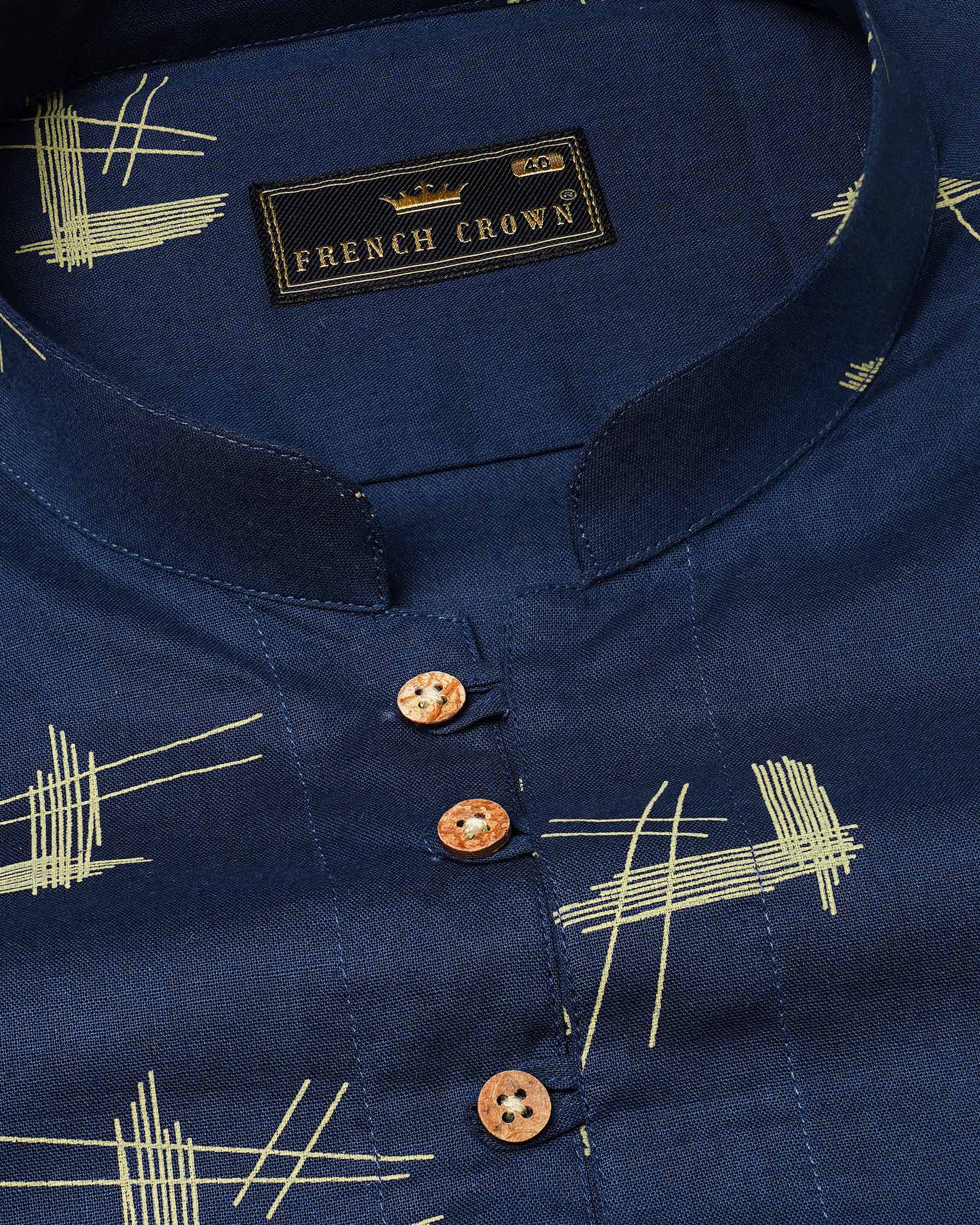 Cloud Burst Navy Blue Printed Luxurious Linen Kurta Shirt 7824-KS-38, 7824-KS-H-38, 7824-KS-39,7824-KS-H-39, 7824-KS-40, 7824-KS-H-40, 7824-KS-42, 7824-KS-H-42, 7824-KS-44, 7824-KS-H-44, 7824-KS-46, 7824-KS-H-46, 7824-KS-48, 7824-KS-H-48, 7824-KS-50, 7824-KS-H-50, 7824-KS-52, 7824-KS-H-52