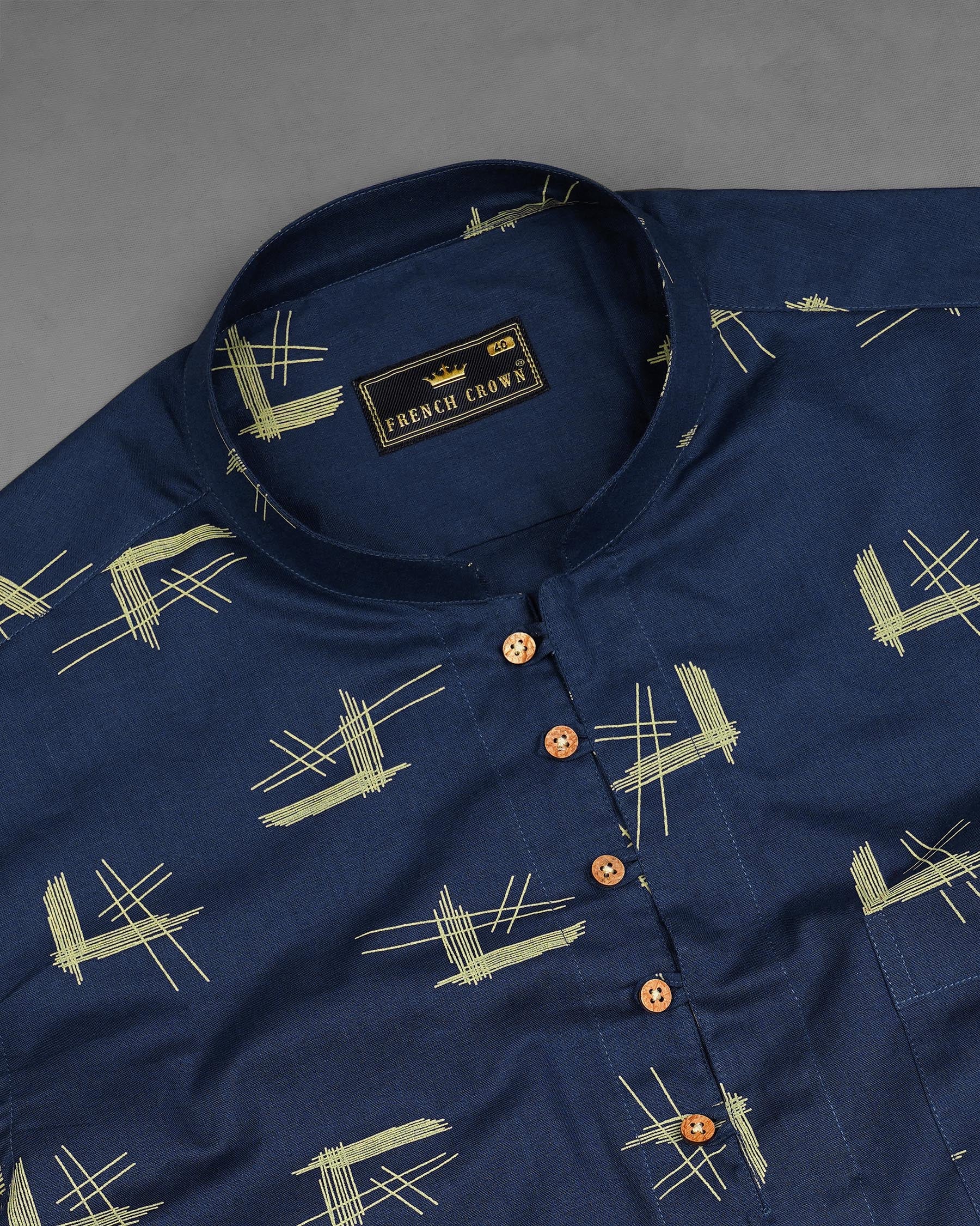 Cloud Burst Navy Blue Printed Luxurious Linen Kurta Shirt 7824-KS-38, 7824-KS-H-38, 7824-KS-39,7824-KS-H-39, 7824-KS-40, 7824-KS-H-40, 7824-KS-42, 7824-KS-H-42, 7824-KS-44, 7824-KS-H-44, 7824-KS-46, 7824-KS-H-46, 7824-KS-48, 7824-KS-H-48, 7824-KS-50, 7824-KS-H-50, 7824-KS-52, 7824-KS-H-52