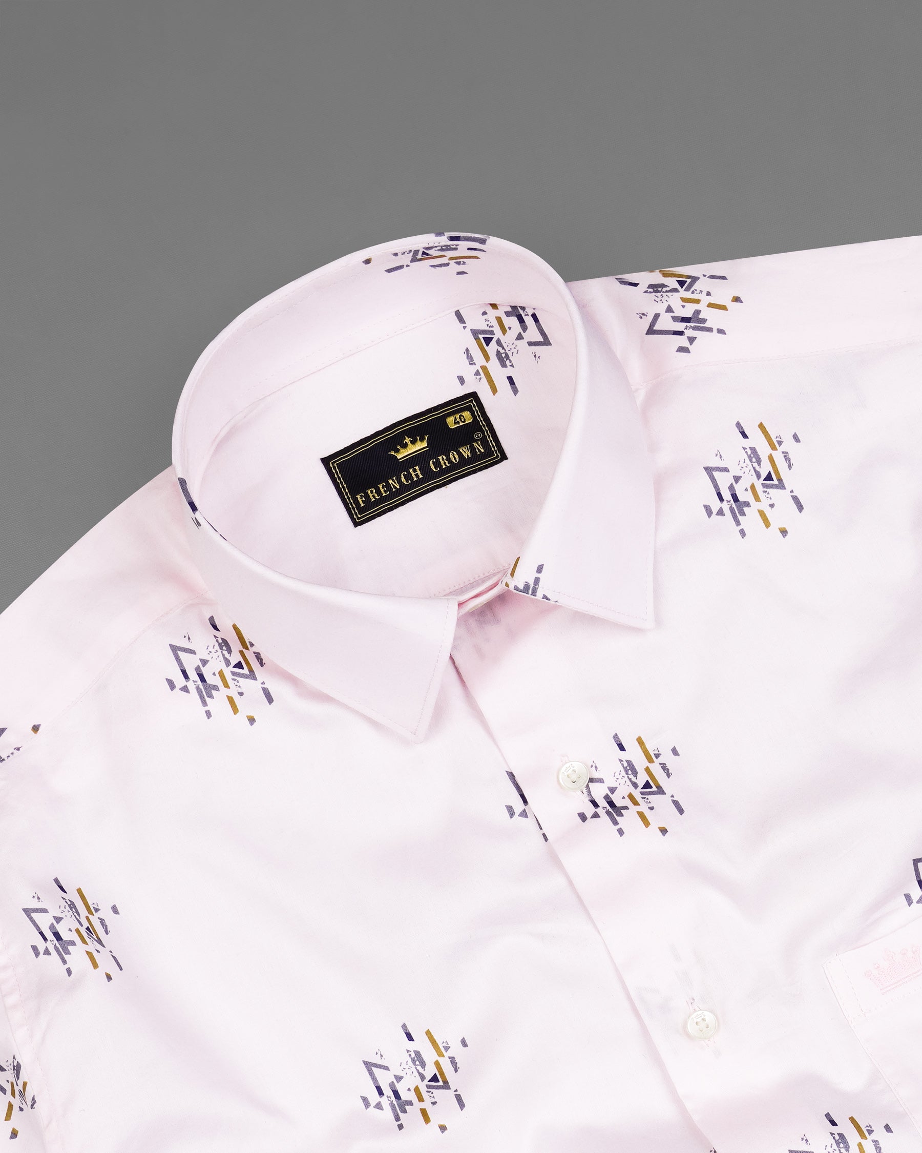 Prim Pink Printed Super Soft Premium Cotton Shirt 7835-38, 7835-H-38, 7835-39,7835-H-39, 7835-40, 7835-H-40, 7835-42, 7835-H-42, 7835-44, 7835-H-44, 7835-46, 7835-H-46, 7835-48, 7835-H-48, 7835-50, 7835-H-50, 7835-52, 7835-H-52