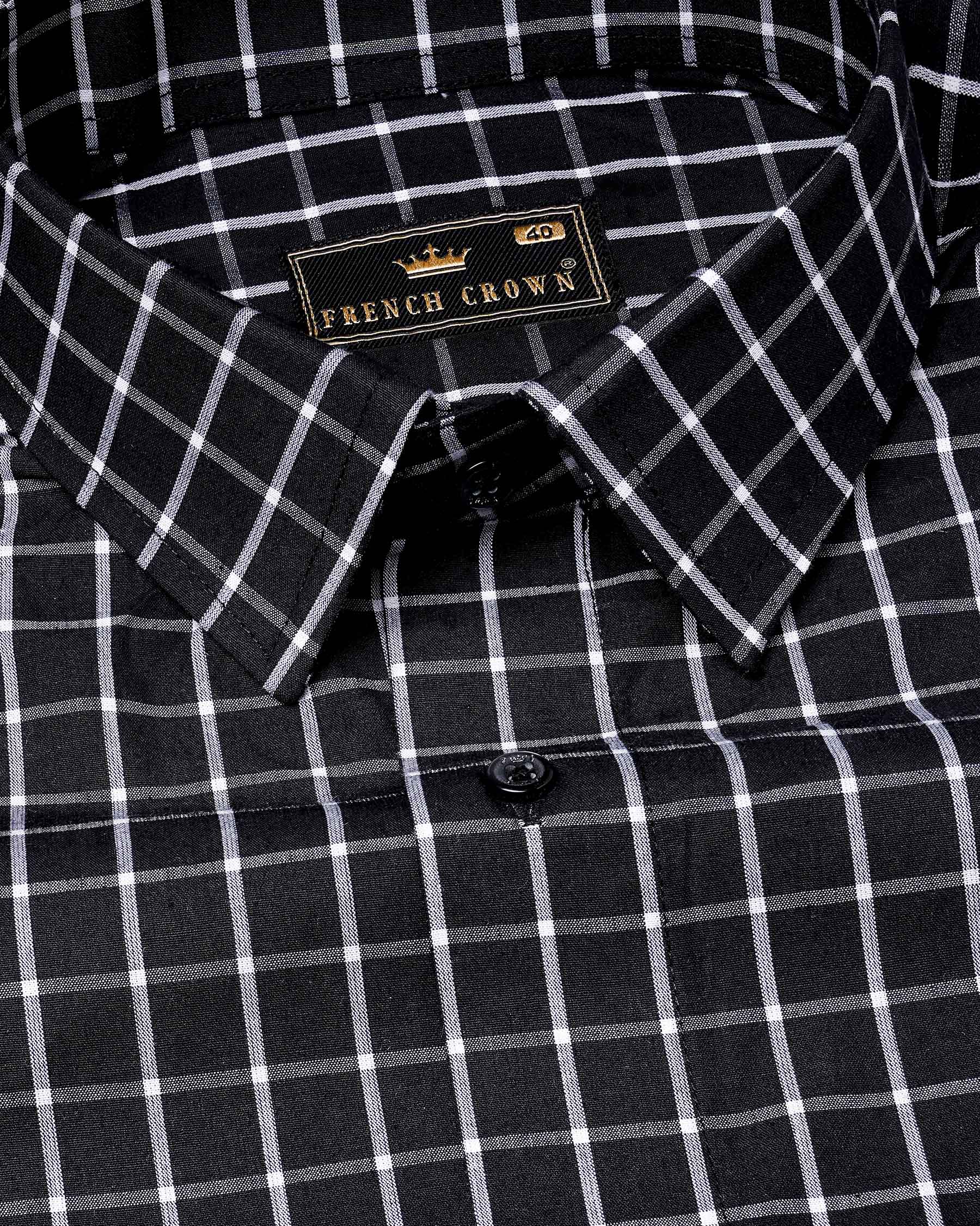 Jade Black Windowpane Premium Cotton Shirt 7842-BLK-38, 7842-BLK-H-38, 7842-BLK-39,7842-BLK-H-39, 7842-BLK-40, 7842-BLK-H-40, 7842-BLK-42, 7842-BLK-H-42, 7842-BLK-44, 7842-BLK-H-44, 7842-BLK-46, 7842-BLK-H-46, 7842-BLK-48, 7842-BLK-H-48, 7842-BLK-50, 7842-BLK-H-50, 7842-BLK-52, 7842-BLK-H-52