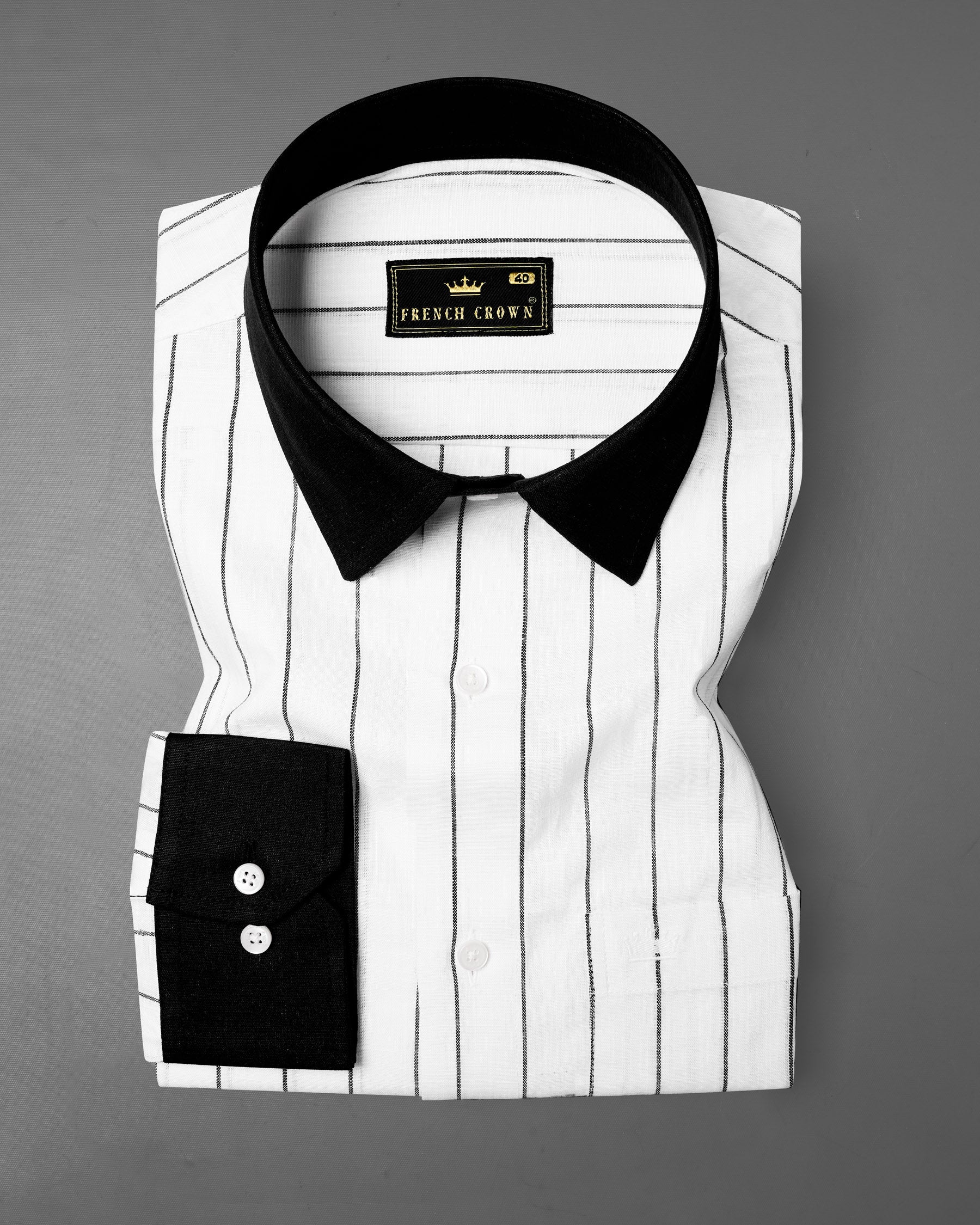 Bright White Striped Luxurious Linen Shirt 7852-BCC-38, 7852-BCC-H-38, 7852-BCC-39,7852-BCC-H-39, 7852-BCC-40, 7852-BCC-H-40, 7852-BCC-42, 7852-BCC-H-42, 7852-BCC-44, 7852-BCC-H-44, 7852-BCC-46, 7852-BCC-H-46, 7852-BCC-48, 7852-BCC-H-48, 7852-BCC-50, 7852-BCC-H-50, 7852-BCC-52, 7852-BCC-H-52