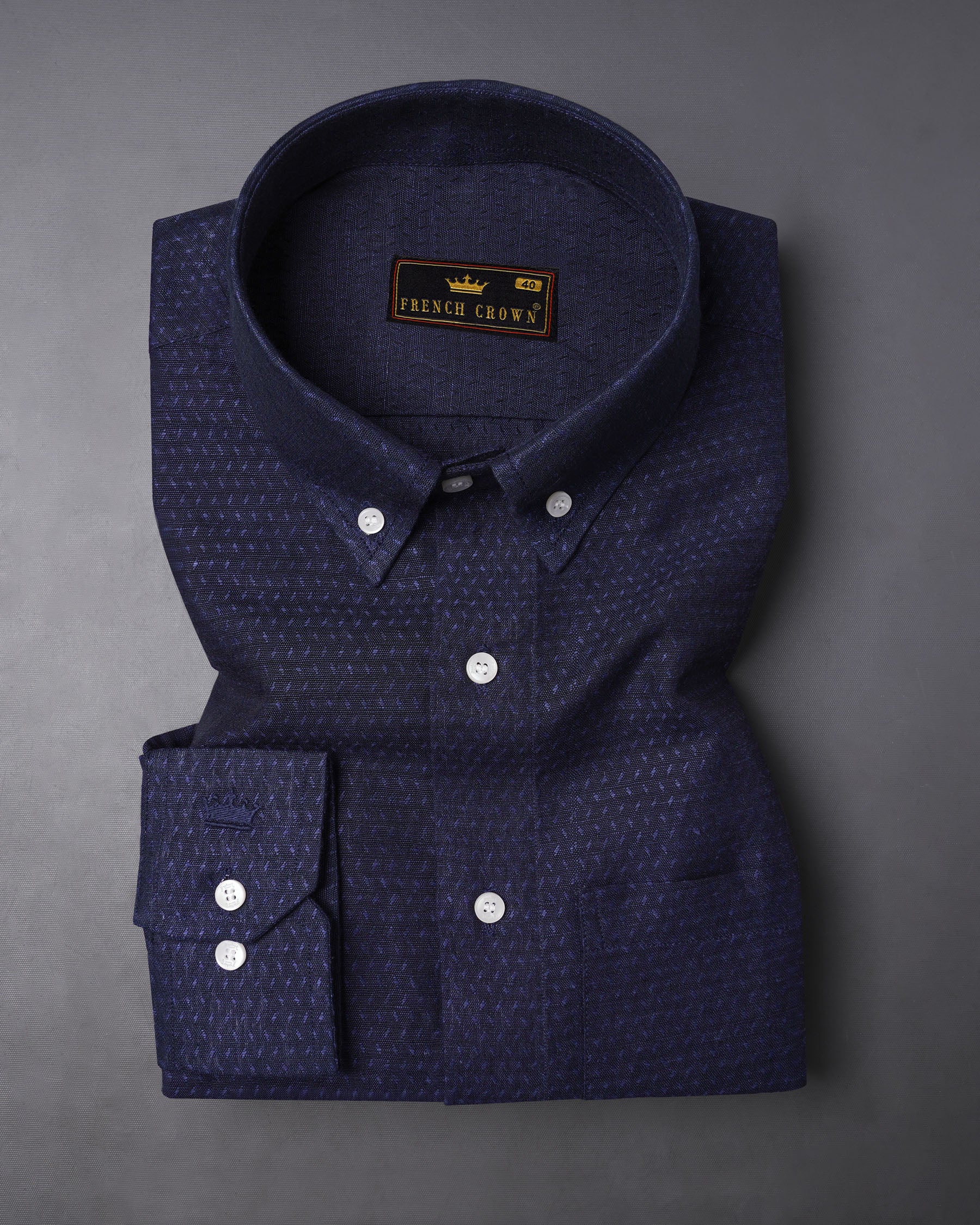 Ebony Clay Navy Blue Luxurious Linen Shirt 7877-BD-38, 7877-BD-H-38, 7877-BD-39, 7877-BD-H-39, 7877-BD-40, 7877-BD-H-40, 7877-BD-42, 7877-BD-H-42, 7877-BD-44, 7877-BD-H-44, 7877-BD-46, 7877-BD-H-46, 7877-BD-48, 7877-BD-H-48, 7877-BD-50, 7877-BD-H-50, 7877-BD-52, 7877-BD-H-52