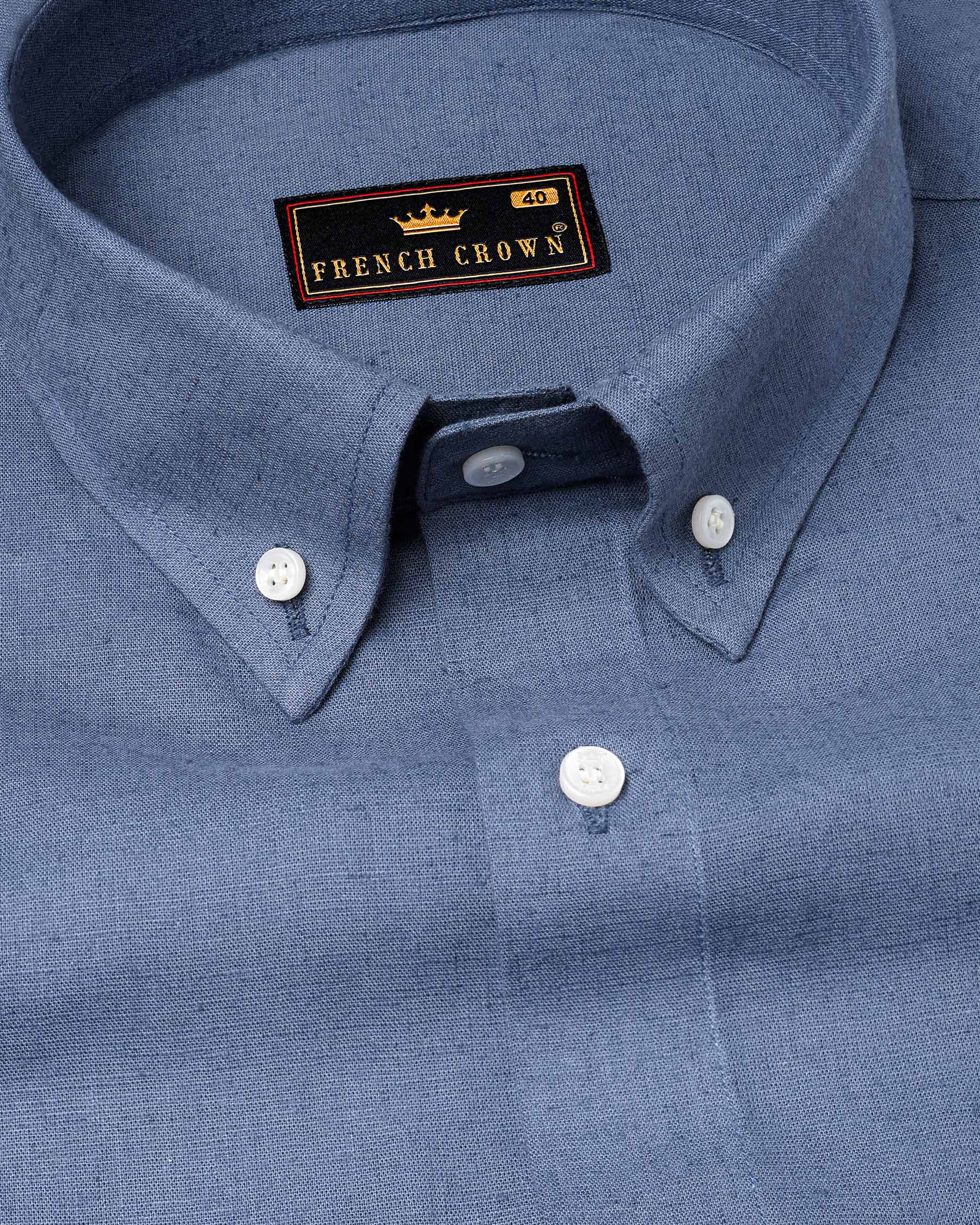 Lynch Blue Luxurious Linen Shirt 7883-BD-38, 7883-BD-H-38, 7883-BD-39, 7883-BD-H-39, 7883-BD-40, 7883-BD-H-40, 7883-BD-42, 7883-BD-H-42, 7883-BD-44, 7883-BD-H-44, 7883-BD-46, 7883-BD-H-46, 7883-BD-48, 7883-BD-H-48, 7883-BD-50, 7883-BD-H-50, 7883-BD-52, 7883-BD-H-52