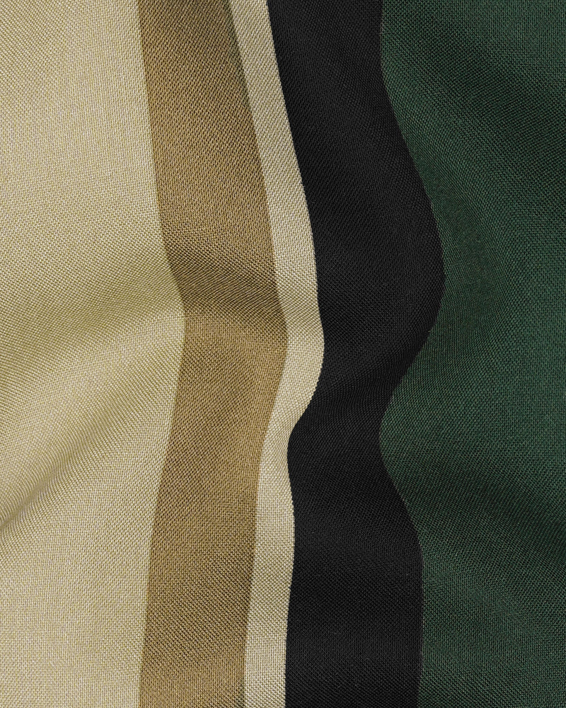 Clay Light Green and Heathered Brown Striped Premium Tencel Shirt 7901-38, 7901-H-38, 7901-39, 7901-H-39, 7901-40, 7901-H-40, 7901-42, 7901-H-42, 7901-44, 7901-H-44, 7901-46, 7901-H-46, 7901-48, 7901-H-48, 7901-50, 7901-H-50, 7901-52, 7901-H-52