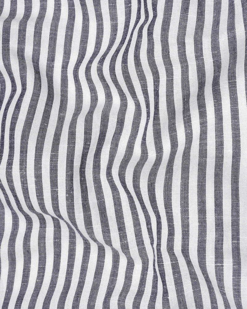 Bright White and Comet Gray Striped Luxurious Linen Shirt 7910-BD-BLE-38, 7910-BD-BLE-H-38, 7910-BD-BLE-39, 7910-BD-BLE-H-39, 7910-BD-BLE-40, 7910-BD-BLE-H-40, 7910-BD-BLE-42, 7910-BD-BLE-H-42, 7910-BD-BLE-44, 7910-BD-BLE-H-44, 7910-BD-BLE-46, 7910-BD-BLE-H-46, 7910-BD-BLE-48, 7910-BD-BLE-H-48, 7910-BD-BLE-50, 7910-BD-BLE-H-50, 7910-BD-BLE-52, 7910-BD-BLE-H-52
