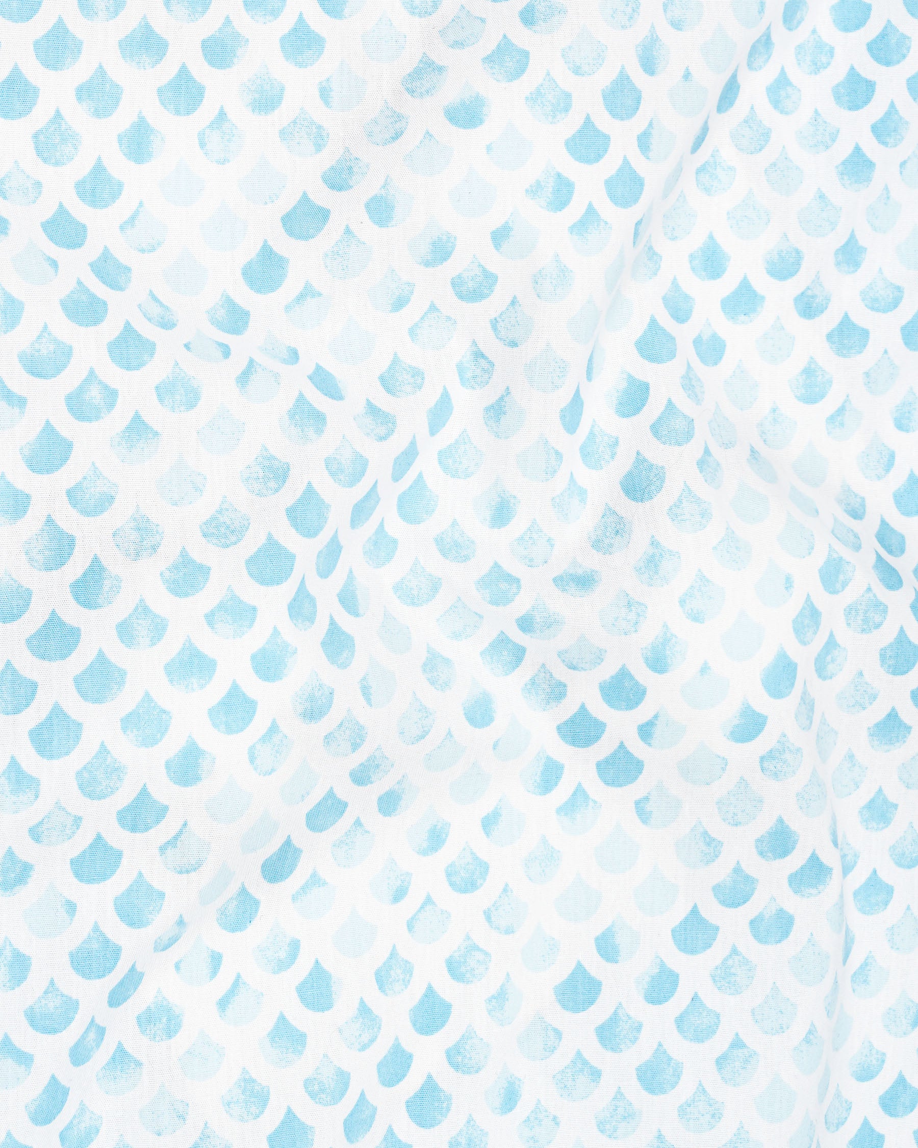 Tropical Blue and White Scalloped Pattern Printed Premium Cotton Kurta Shirt 7915-KS-38, 7915-KS-H-38, 7915-KS-39, 7915-KS-H-39, 7915-KS-40, 7915-KS-H-40, 7915-KS-42, 7915-KS-H-42, 7915-KS-44, 7915-KS-H-44, 7915-KS-46, 7915-KS-H-46, 7915-KS-48, 7915-KS-H-48, 7915-KS-50, 7915-KS-H-50, 7915-KS-52, 7915-KS-H-52