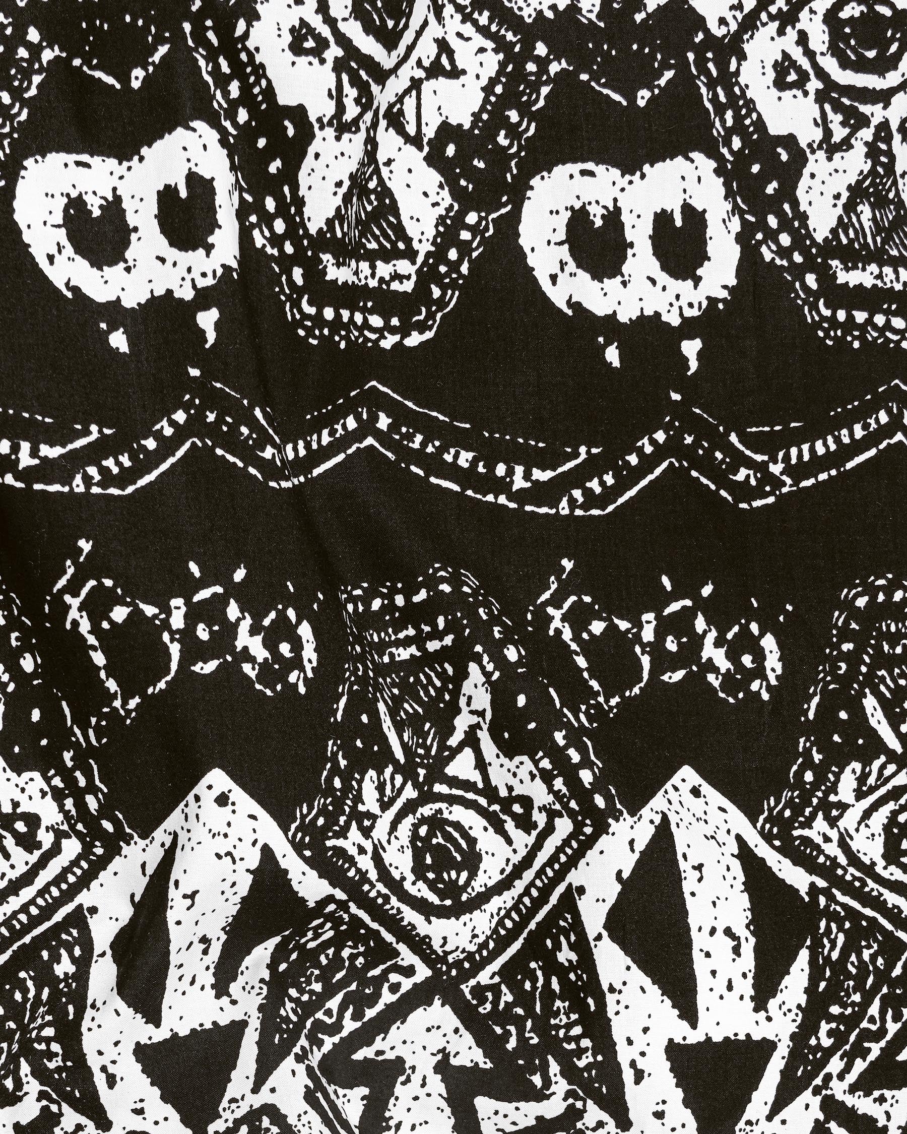 Jade Black and White Tribal Printed Premium Cotton Shirt 7922-BLK-38, 7922-BLK-H-38, 7922-BLK-39, 7922-BLK-H-39, 7922-BLK-40, 7922-BLK-H-40, 7922-BLK-42, 7922-BLK-H-42, 7922-BLK-44, 7922-BLK-H-44, 7922-BLK-46, 7922-BLK-H-46, 7922-BLK-48, 7922-BLK-H-48, 7922-BLK-50, 7922-BLK-H-50, 7922-BLK-52, 7922-BLK-H-52