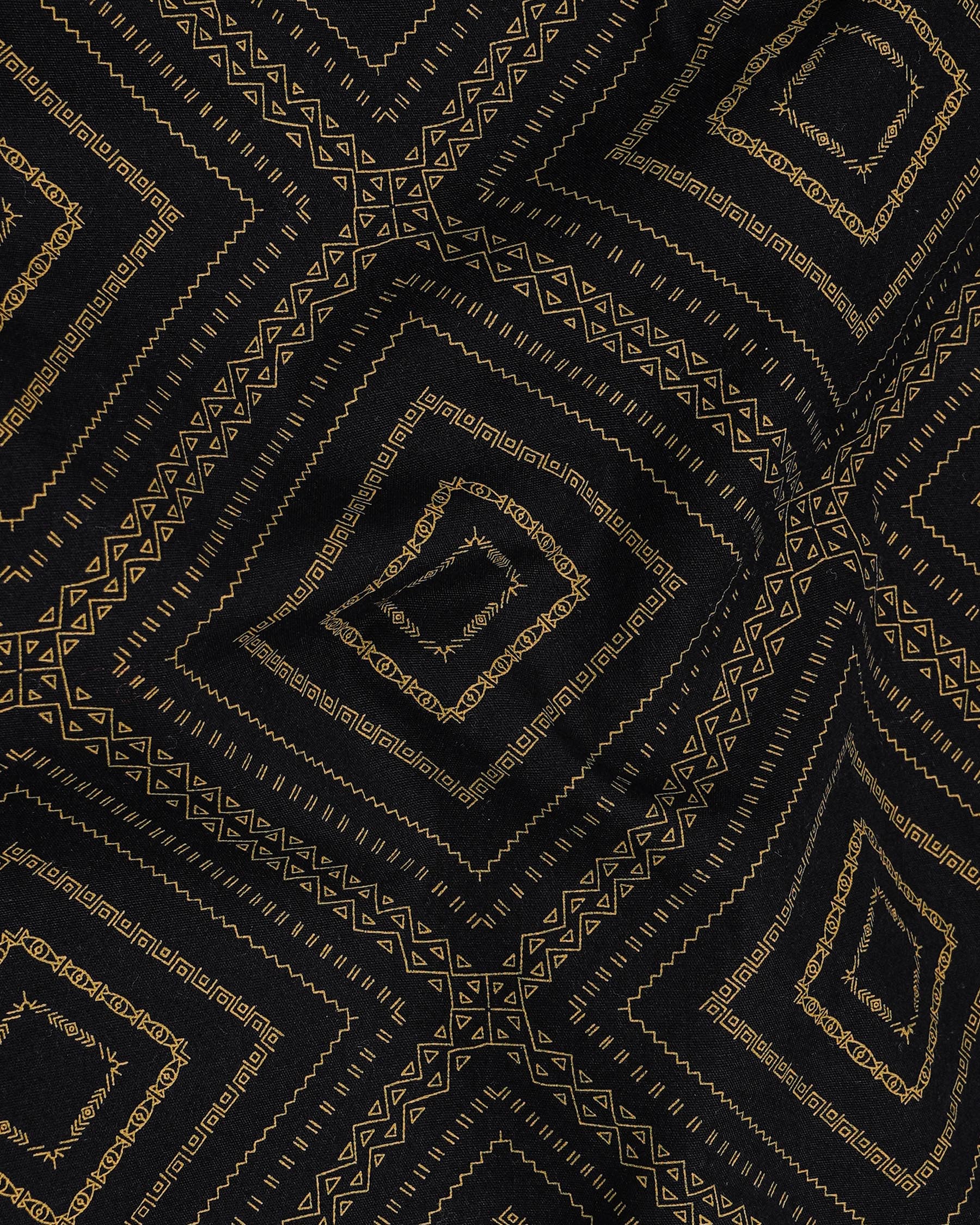 Jade Black With Calico Brown Fret Printed Twill Premium Cotton Shirt 7924-M-38, 7924-M-H-38, 7924-M-39, 7924-M-H-39, 7924-M-40, 7924-M-H-40, 7924-M-42, 7924-M-H-42, 7924-M-44, 7924-M-H-44, 7924-M-46, 7924-M-H-46, 7924-M-48, 7924-M-H-48, 7924-M-50, 7924-M-H-50, 7924-M-52, 7924-M-H-52
