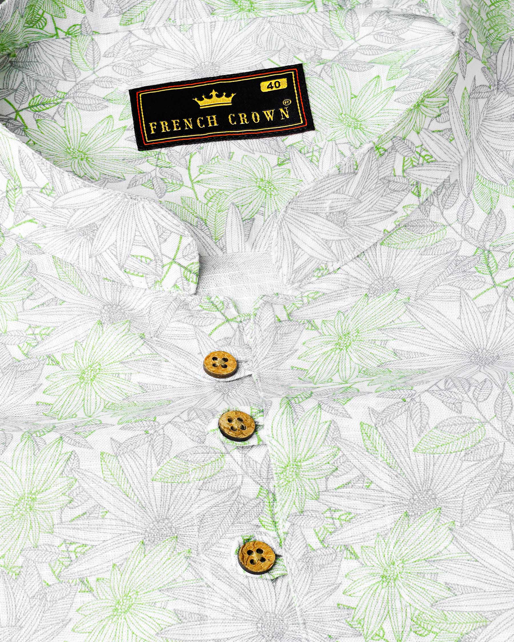 Olivine Green With White Floral Printed Luxurious Linen Kurta Shirt 7933-KS-38,7933-KS-H-38,7933-KS-39,7933-KS-H-39,7933-KS-40,7933-KS-H-40,7933-KS-42,7933-KS-H-42,7933-KS-44,7933-KS-H-44,7933-KS-46,7933-KS-H-46,7933-KS-48,7933-KS-H-48,7933-KS-50,7933-KS-H-50,7933-KS-52,7933-KS-H-52