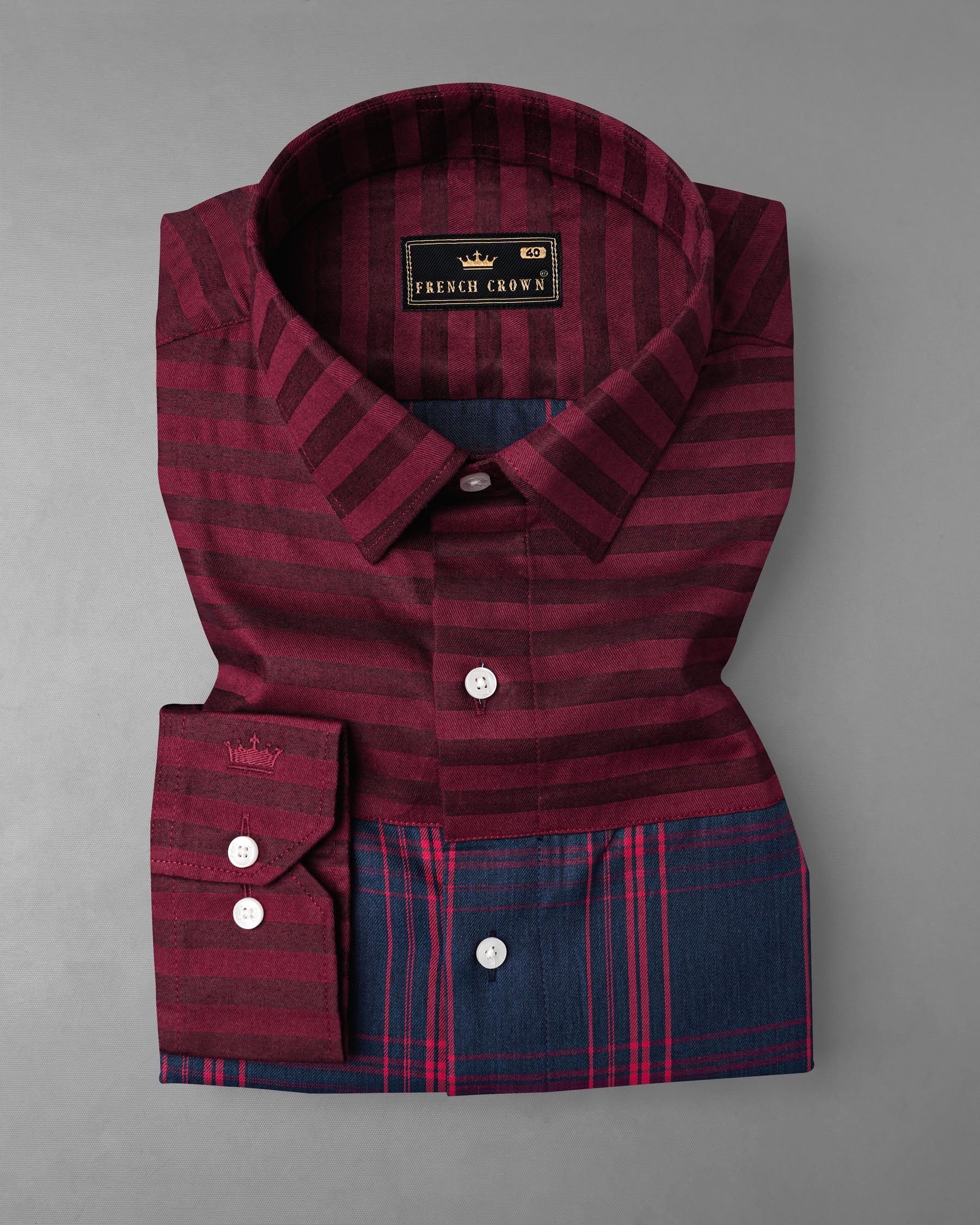Wineberry With Tangaroa Navy Blue Plaid and Striped Twill Premium Cotton Designer Shirt 7942-P125-38, 7942-P125-H-38, 7942-P125-39, 7942-P125-H-39, 7942-P125-40, 7942-P125-H-40, 7942-P125-42, 7942-P125-H-42, 7942-P125-44, 7942-P125-H-44, 7942-P125-46, 7942-P125-H-46, 7942-P125-48, 7942-P125-H-48, 7942-P125-50, 7942-P125-H-50, 7942-P125-52, 7942-P125-H-52