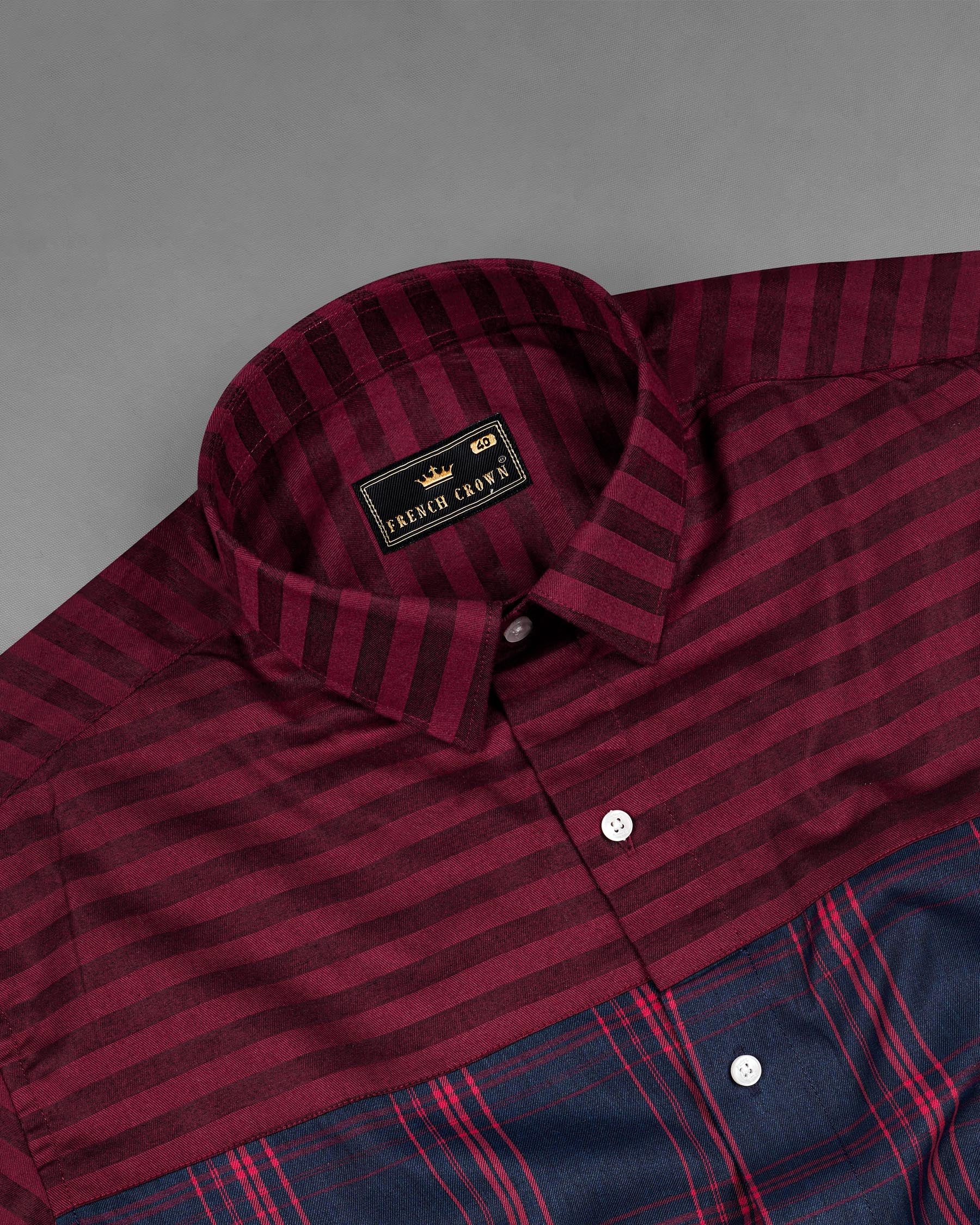 Wineberry With Tangaroa Navy Blue Plaid and Striped Twill Premium Cotton Designer Shirt 7942-P125-38, 7942-P125-H-38, 7942-P125-39, 7942-P125-H-39, 7942-P125-40, 7942-P125-H-40, 7942-P125-42, 7942-P125-H-42, 7942-P125-44, 7942-P125-H-44, 7942-P125-46, 7942-P125-H-46, 7942-P125-48, 7942-P125-H-48, 7942-P125-50, 7942-P125-H-50, 7942-P125-52, 7942-P125-H-52