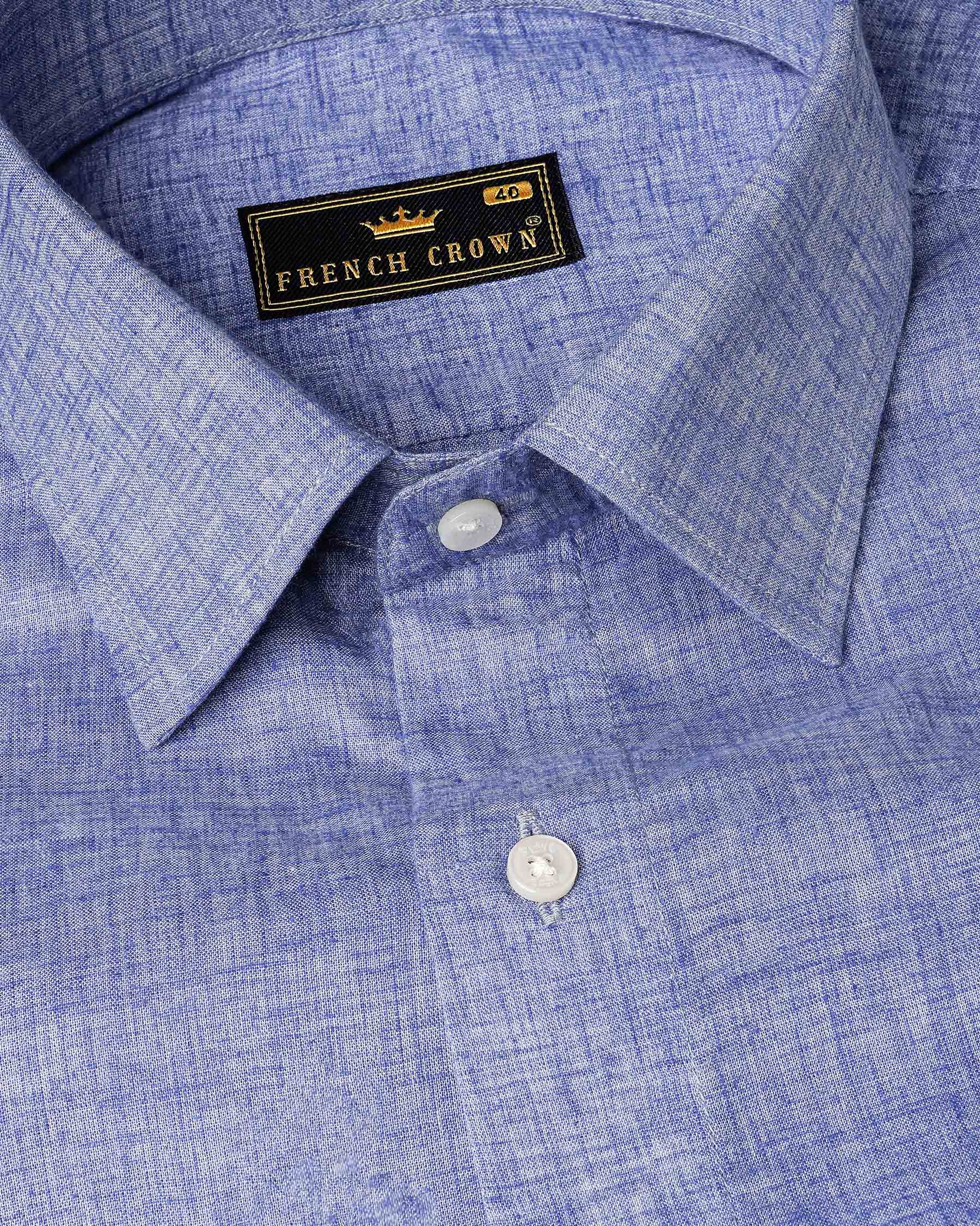 Chetwode Blue With Purple Two Side Pocket Chambray Premium Cotton Designer Shirt 7946-P196-38, 7946-P196-H-38, 7946-P196-39, 7946-P196-H-39, 7946-P196-40, 7946-P196-H-40, 7946-P196-42, 7946-P196-H-42, 7946-P196-44, 7946-P196-H-44, 7946-P196-46, 7946-P196-H-46, 7946-P196-48, 7946-P196-H-48, 7946-P196-50, 7946-P196-H-50, 7946-P196-52, 7946-P196-H-52