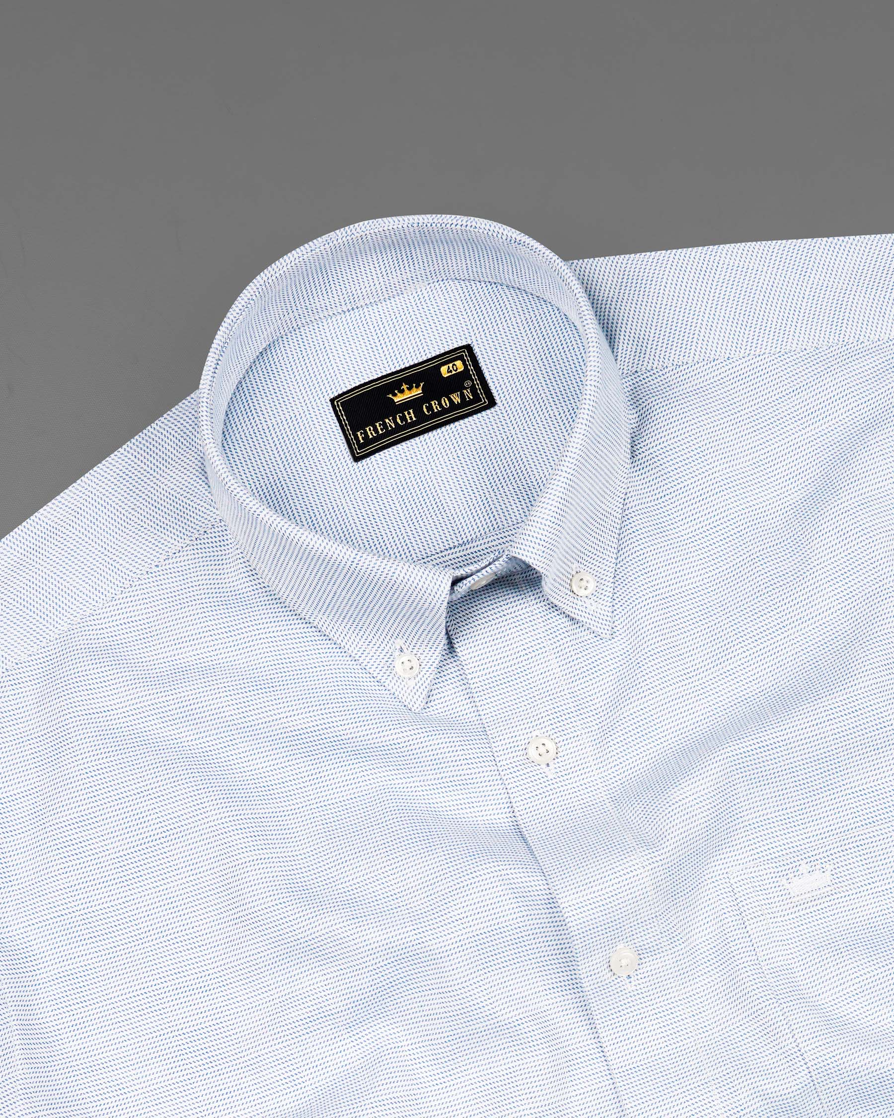 Ship Cove Blue and White Dobby Textured Premium Giza Cotton Shirt 7956-BD-38, 7956-BD-H-38, 7956-BD-39, 7956-BD-H-39, 7956-BD-40, 7956-BD-H-40, 7956-BD-42, 7956-BD-H-42, 7956-BD-44, 7956-BD-H-44, 7956-BD-46, 7956-BD-H-46, 7956-BD-48, 7956-BD-H-48, 7956-BD-50, 7956-BD-H-50, 7956-BD-52, 7956-BD-H-52