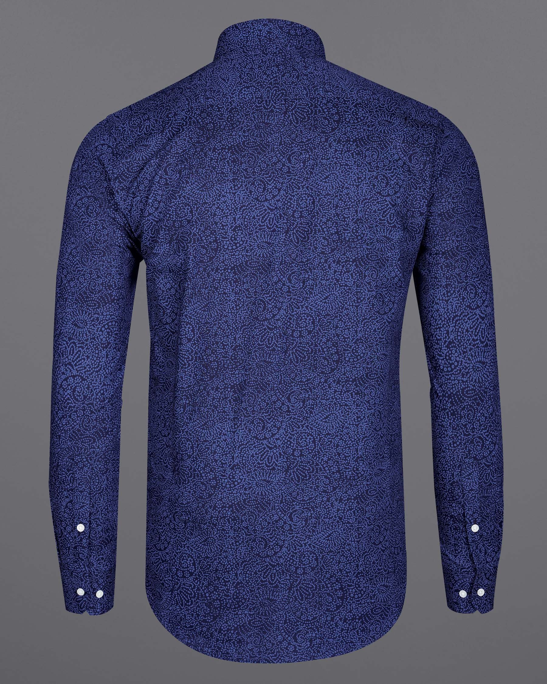 Mirage Navy Blue With San Marino Blue Paisley Chambray Premium Cotton Shirt 7959-38, 7959-H-38, 7959-39, 7959-H-39, 7959-40, 7959-H-40, 7959-42, 7959-H-42, 7959-44, 7959-H-44, 7959-46, 7959-H-46, 7959-48, 7959-H-48, 7959-50, 7959-H-50, 7959-52, 7959-H-52