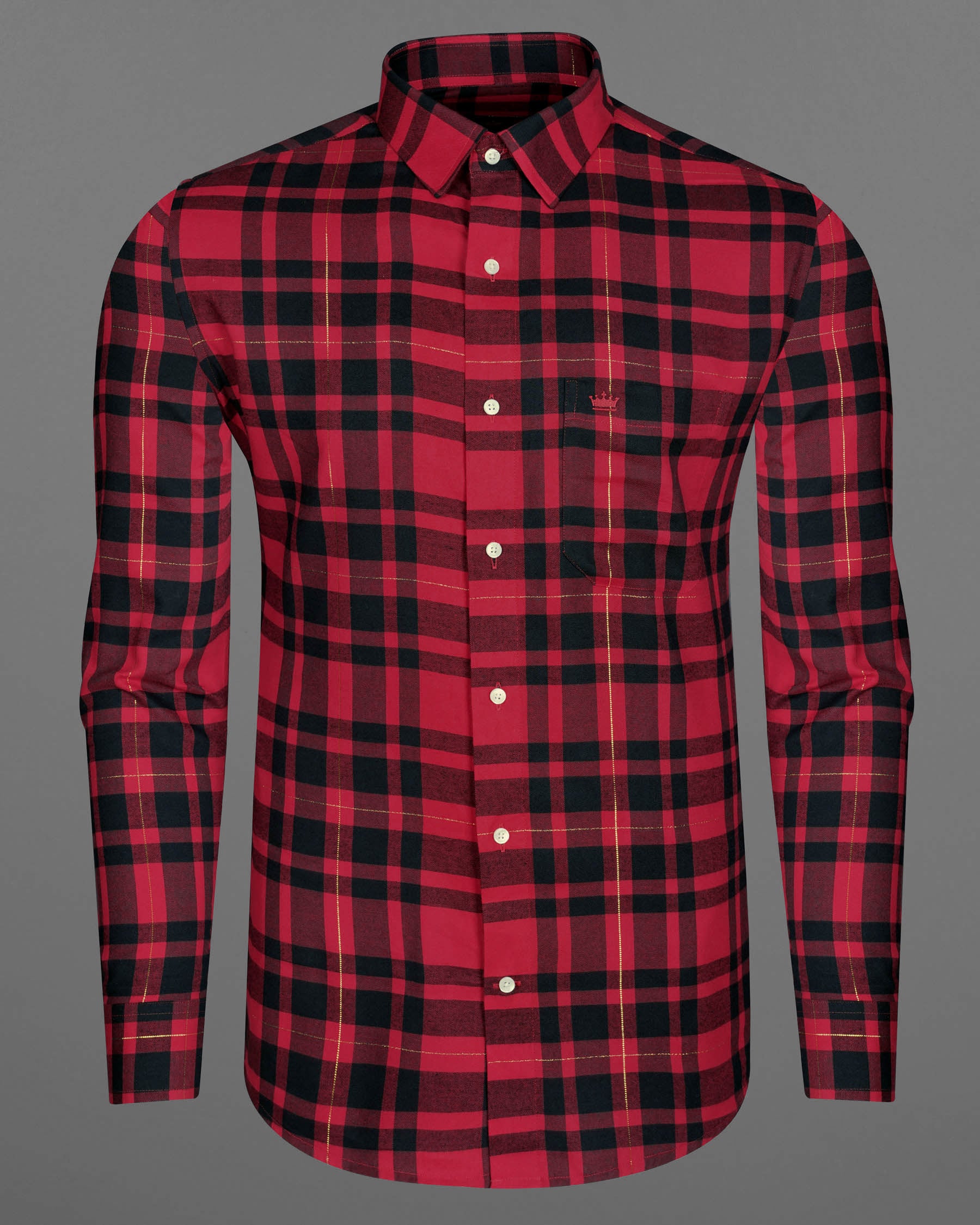 Vivid Auburn Red Plaid Flannel Premium Cotton Shirt 7971-38, 7971-H-38, 7971-39, 7971-H-39, 7971-40, 7971-H-40, 7971-42, 7971-H-42, 7971-44, 7971-H-44, 7971-46, 7971-H-46, 7971-48, 7971-H-48, 7971-50, 7971-H-50, 7971-52, 7971-H-52