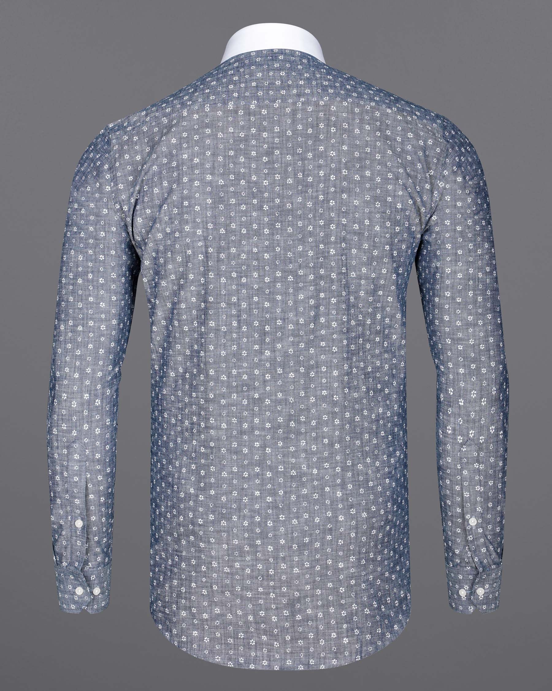 Comet Gray and Bright White Chambray Premium Cotton Designer Shirt 7982-P186-38, 7982-P186-H-38, 7982-P186-39, 7982-P186-H-39, 7982-P186-40, 7982-P186-H-40, 7982-P186-42, 7982-P186-H-42, 7982-P186-44, 7982-P186-H-44, 7982-P186-46, 7982-P186-H-46, 7982-P186-48, 7982-P186-H-48, 7982-P186-50, 7982-P186-H-50, 7982-P186-52, 7982-P186-H-52