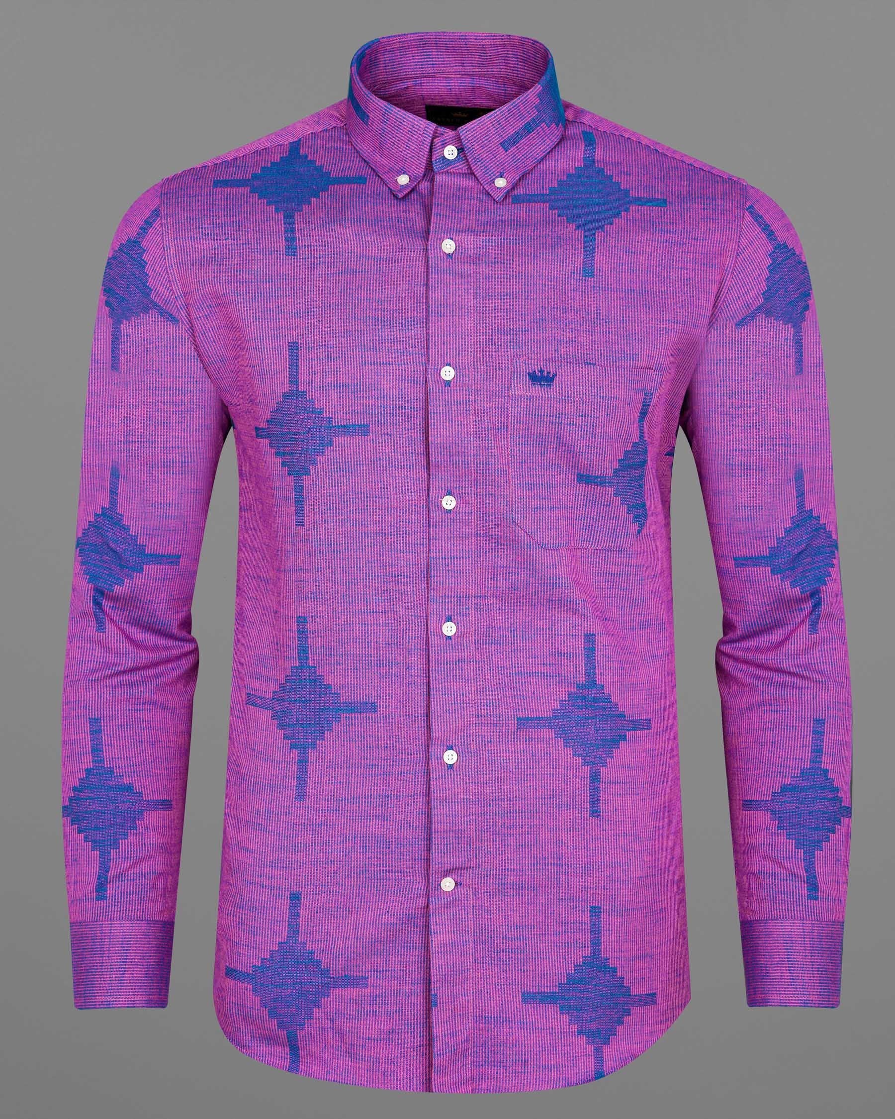 Orchid Pink with Denim Blue Dobby Textured Premium Giza Cotton Shirt 7994-BD-38, 7994-BD-H-38, 7994-BD-39, 7994-BD-H-39, 7994-BD-40, 7994-BD-H-40, 7994-BD-42, 7994-BD-H-42, 7994-BD-44, 7994-BD-H-44, 7994-BD-46, 7994-BD-H-46, 7994-BD-48, 7994-BD-H-48, 7994-BD-50, 7994-BD-H-50, 7994-BD-52, 7994-BD-H-52