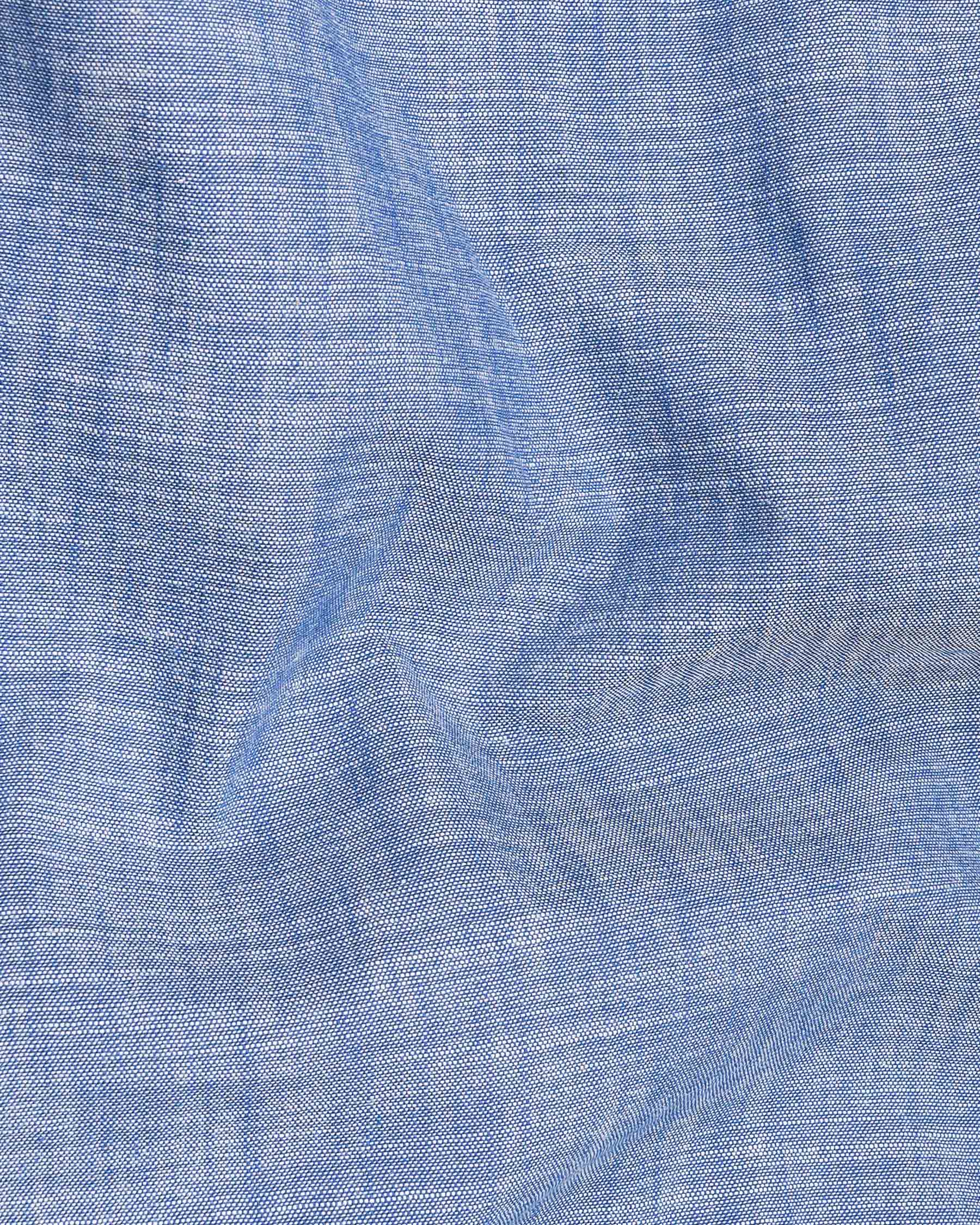 Nepal Blue Two Tone Chambray Premium Cotton Shirt 7995-38,7995-H-38,7995-39,7995-H-39,7995-40,7995-H-40,7995-42,7995-H-42,7995-44,7995-H-44,7995-46,7995-H-46,7995-48,7995-H-48,7995-50,7995-H-50,7995-52,7995-H-52