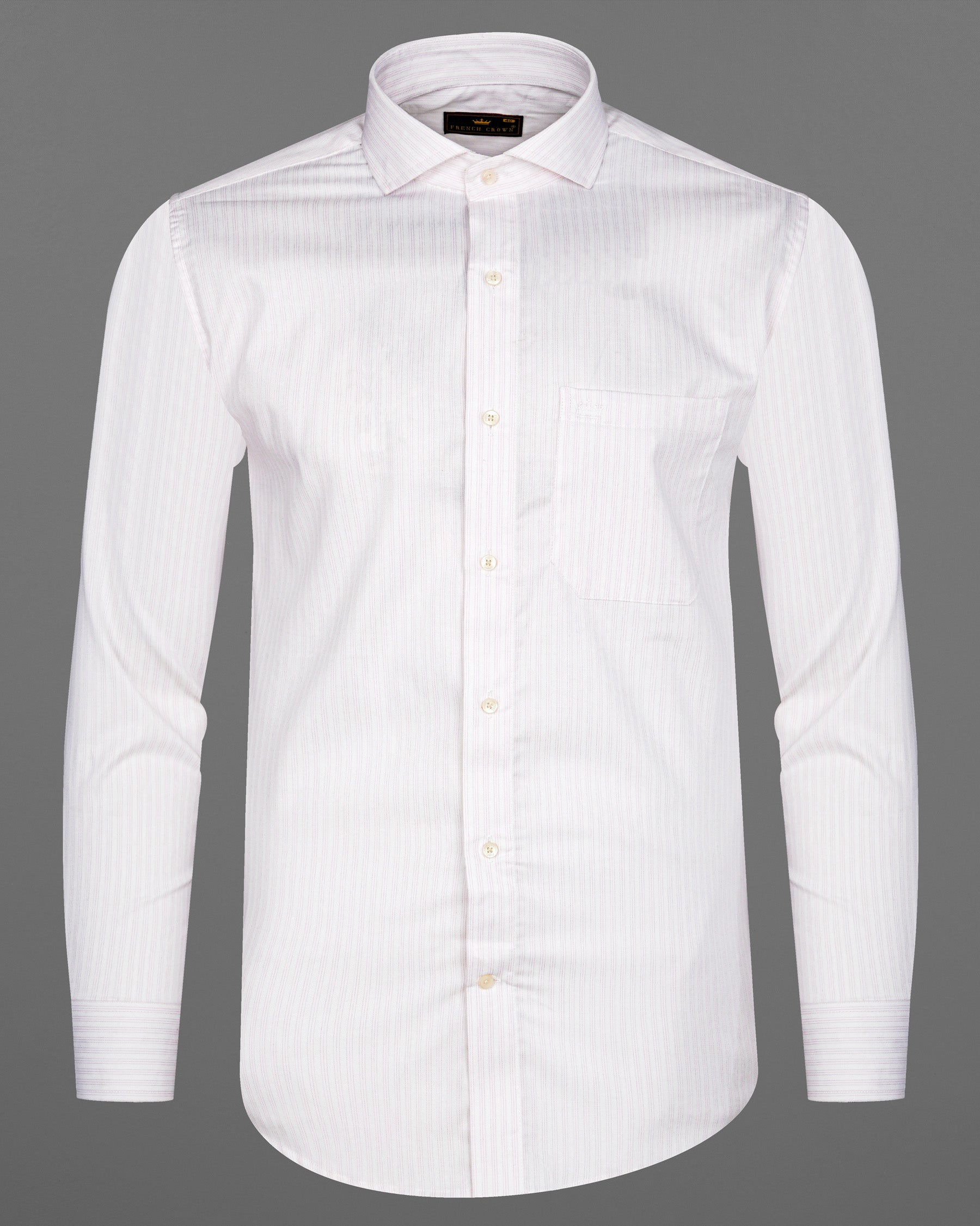 Bright White and Maverick Pink Twill Pinstriped Premium Cotton Shirt  7996-CA,7996-CA-H-38,7996-CA-39,7996-CA-H-39,7996-CA-40,7996-CA-H-40,7996-CA-42,7996-CA-H-42,7996-CA-44,7996-CA-H-44,7996-CA-46,7996-CA-H-46,7996-CA-48,7996-CA-H-48,7996-CA-50,7996-CA-H-50,7996-CA-52,7996-CA-H-52