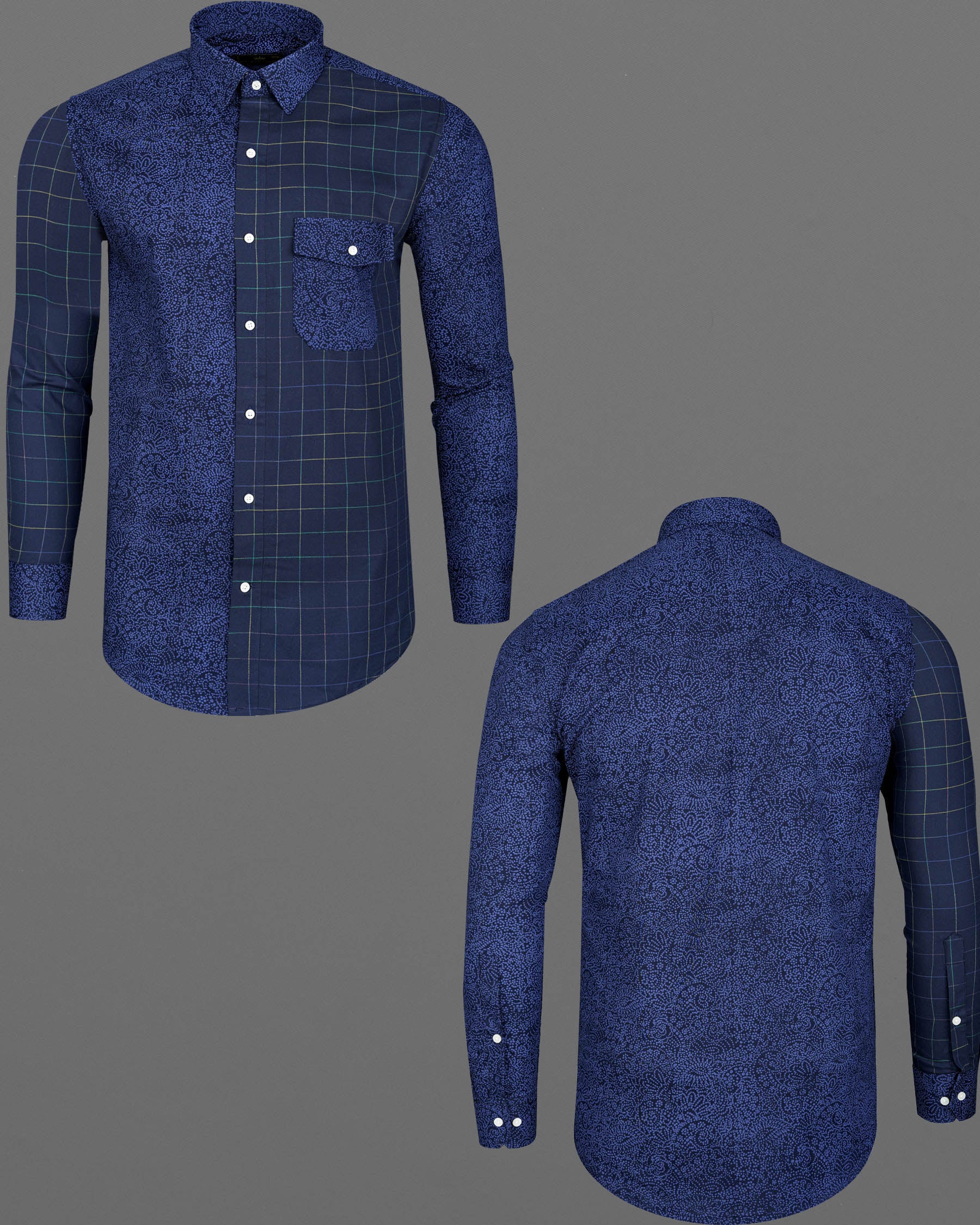 Licorice and Victoria Blue Plaid Dobby Textured Premium Giza Cotton Designer Shirt 8014-P100-38,8014-P100-H-38,8014-P100-39,8014-P100-H-39,8014-P100-40,8014-P100-H-40,8014-P100-42,8014-P100-H-42,8014-P100-44,8014-P100-H-44,8014-P100-46,8014-P100-H-46,8014-P100-48,8014-P100-H-48,8014-P100-50,8014-P100-H-50,8014-P100-52,8014-P100-H-52