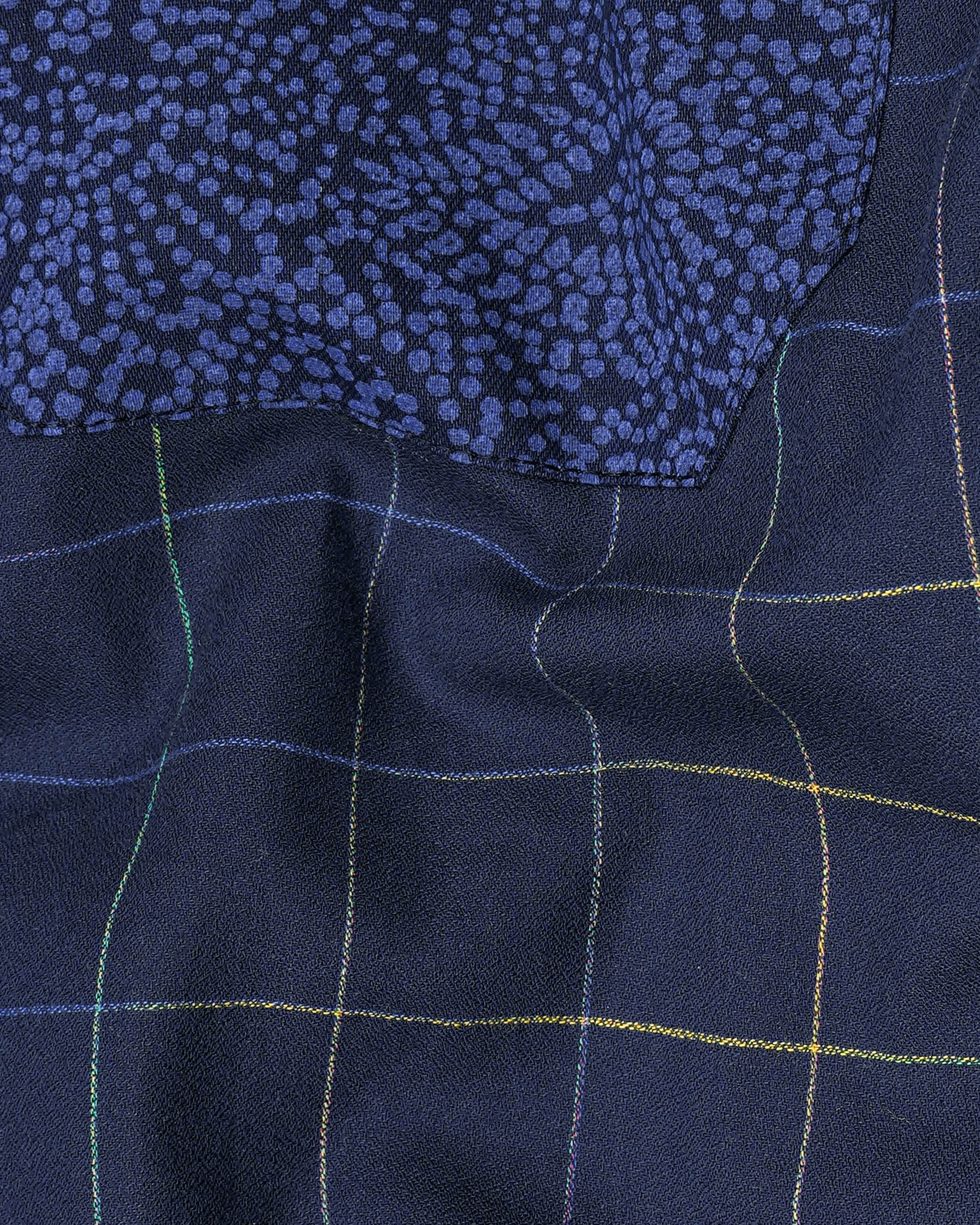 Licorice and Victoria Blue Plaid Dobby Textured Premium Giza Cotton Designer Shirt 8014-P100-38,8014-P100-H-38,8014-P100-39,8014-P100-H-39,8014-P100-40,8014-P100-H-40,8014-P100-42,8014-P100-H-42,8014-P100-44,8014-P100-H-44,8014-P100-46,8014-P100-H-46,8014-P100-48,8014-P100-H-48,8014-P100-50,8014-P100-H-50,8014-P100-52,8014-P100-H-52